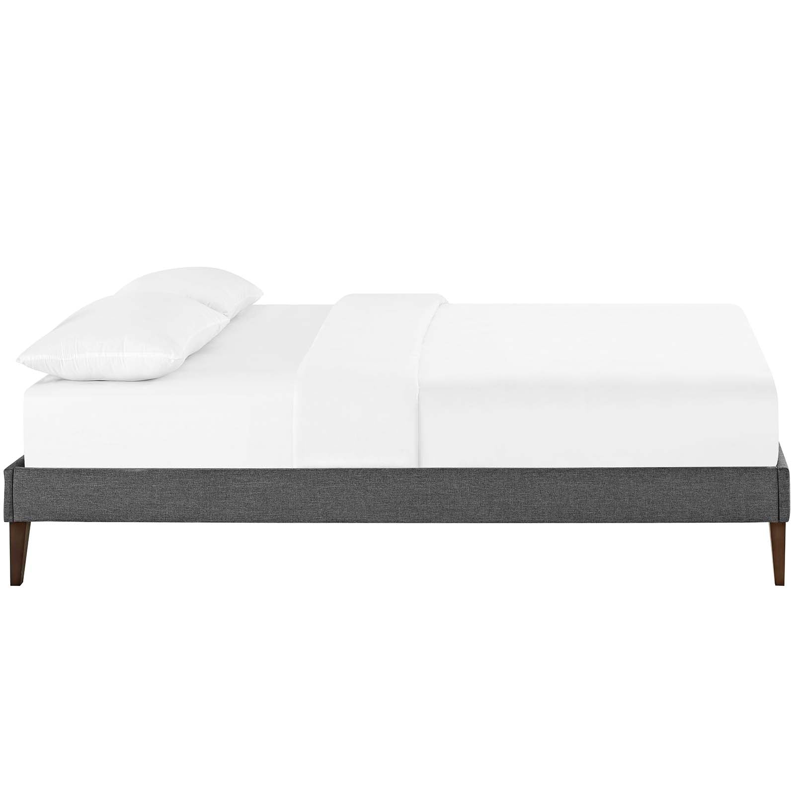 Tessie Full Fabric Bed Frame with Squared Tapered Legs