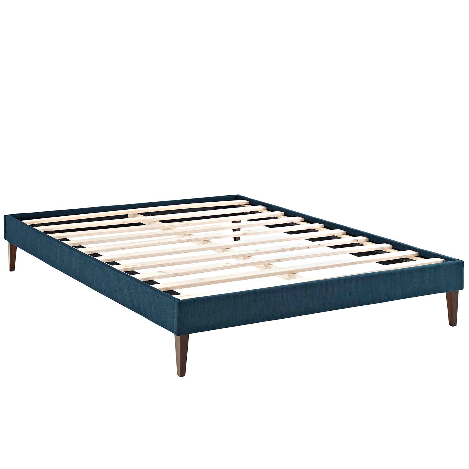 Tessie Queen Fabric Bed Frame with Squared Tapered Legs - East Shore Modern Home Furnishings