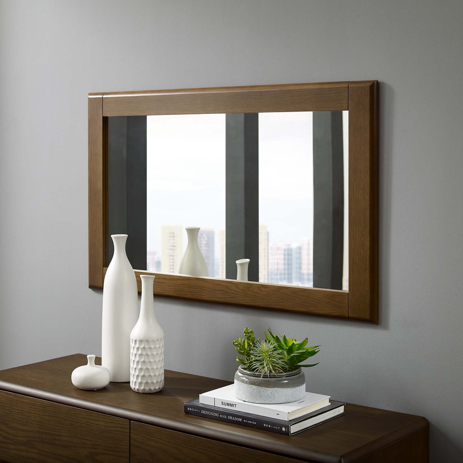 Talwyn Wood Frame Mirror - East Shore Modern Home Furnishings