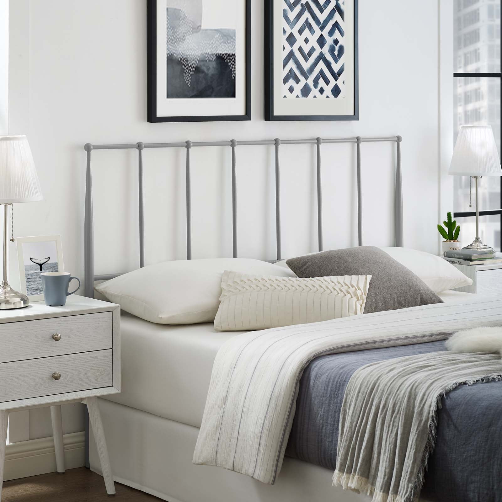 Kiana Queen Metal Stainless Steel Headboard
