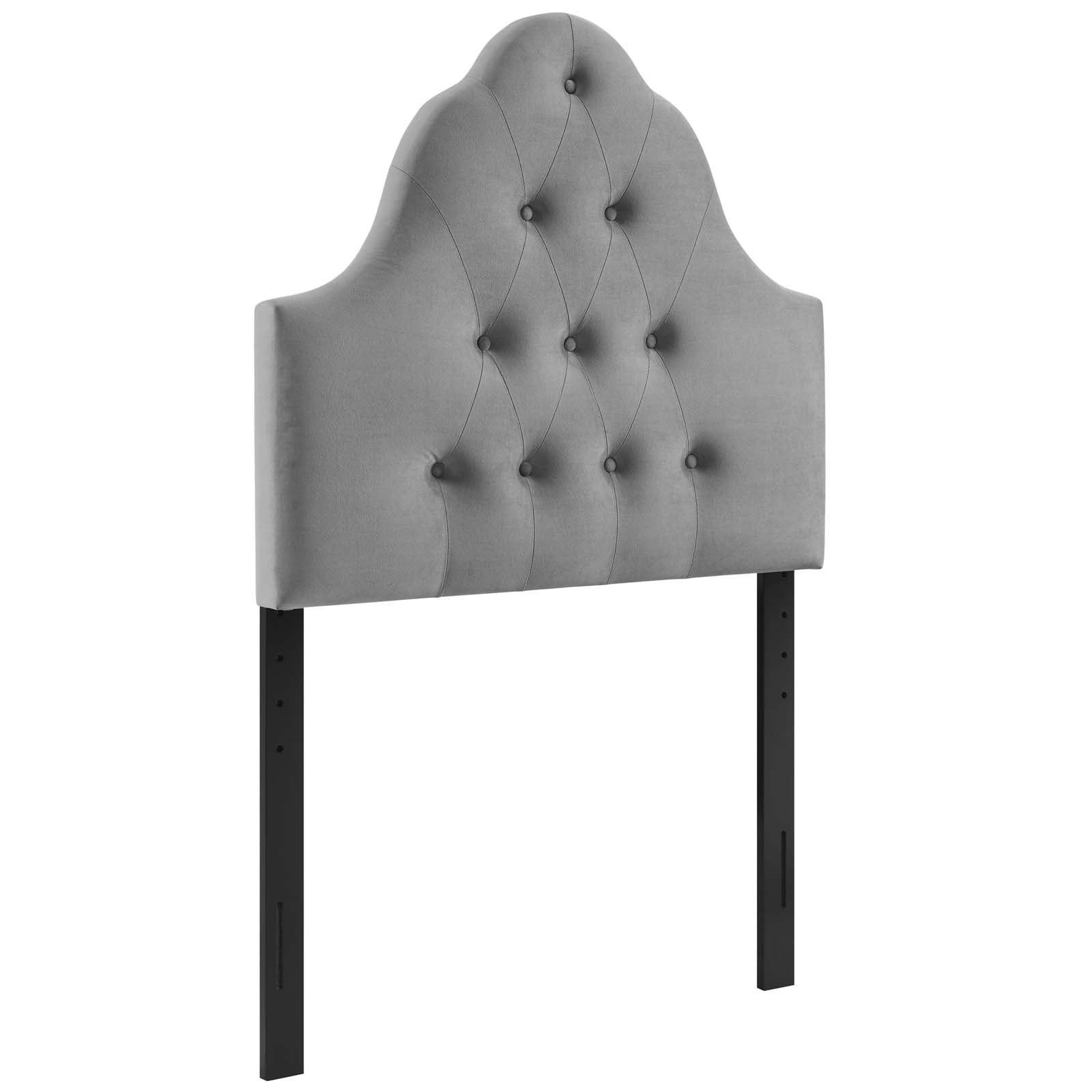 Sovereign Twin Diamond Tufted Performance Velvet Headboard
