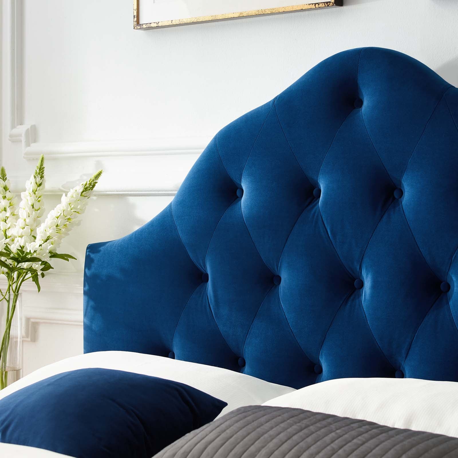 Sovereign Full Diamond Tufted Performance Velvet Headboard