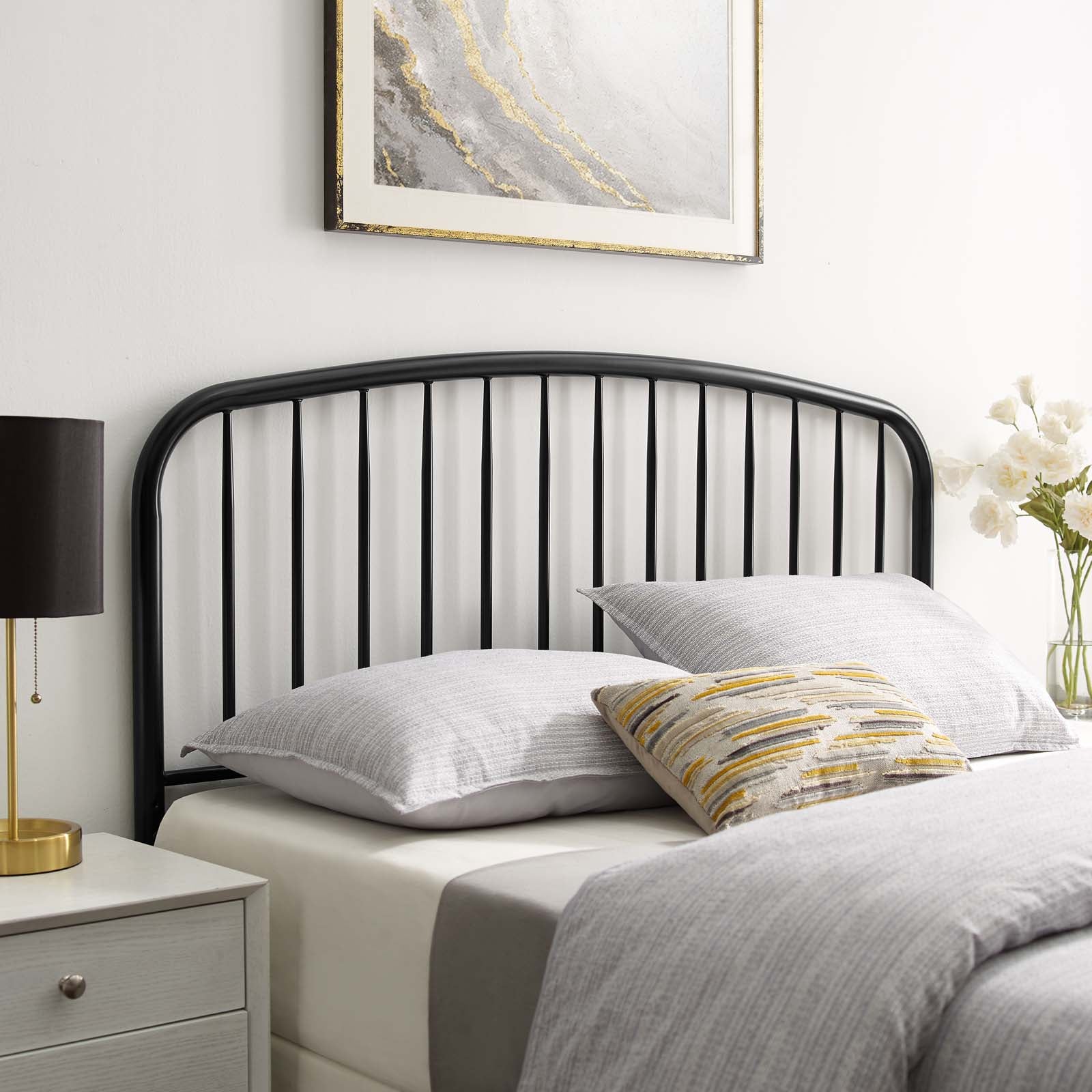 Nova Queen Metal Headboard - East Shore Modern Home Furnishings