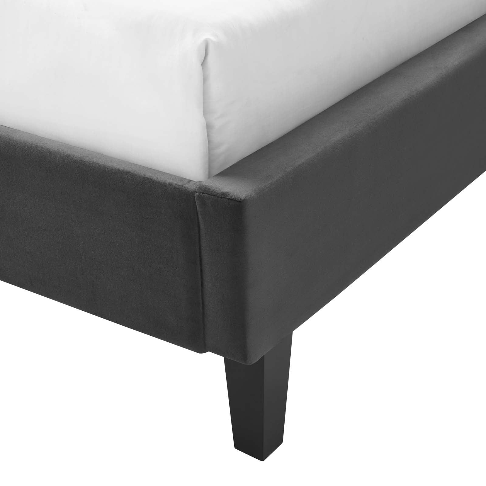 Penelope Tufted Wingback Queen Performance Velvet Platform Bed - East Shore Modern Home Furnishings