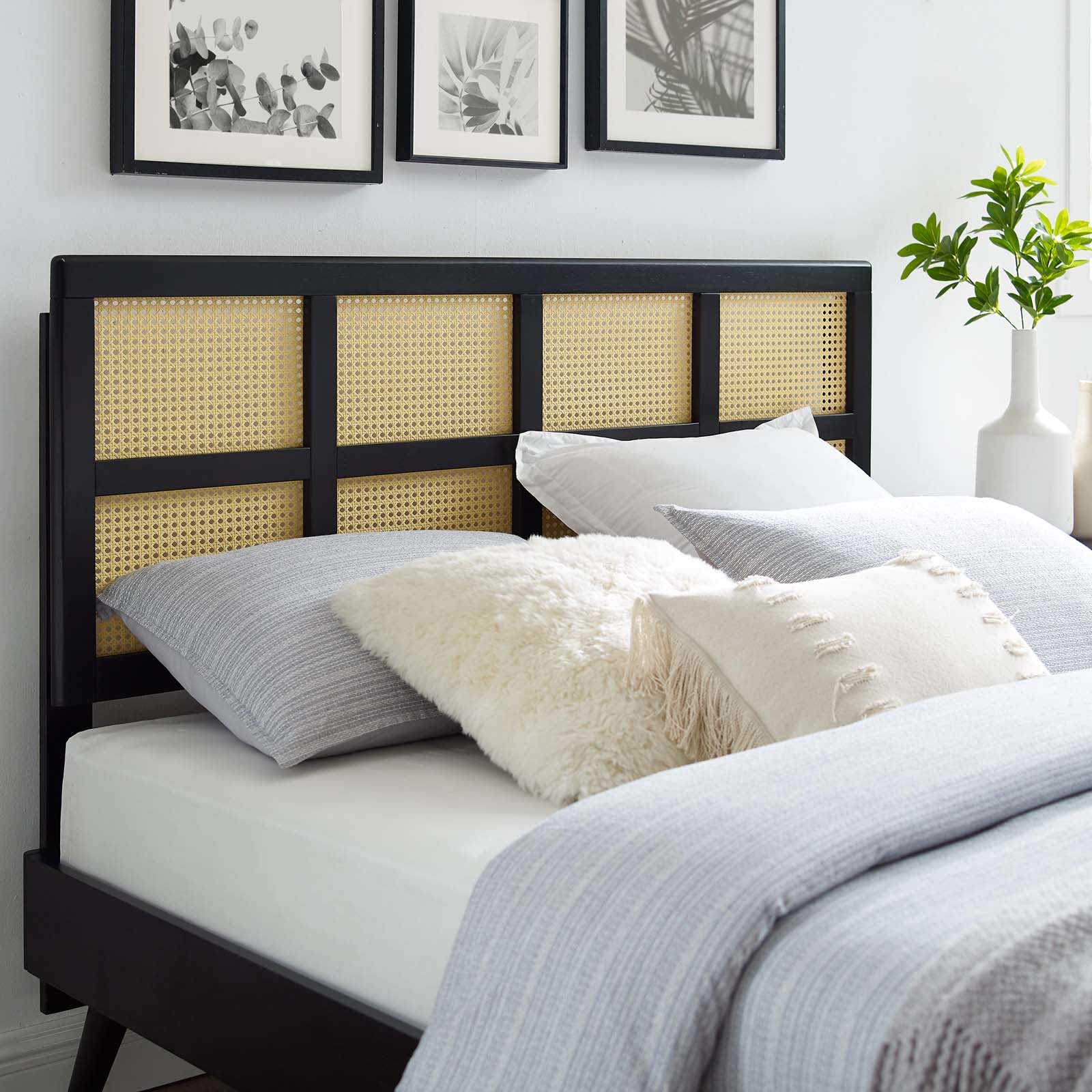 Luana Cane Full Headboard