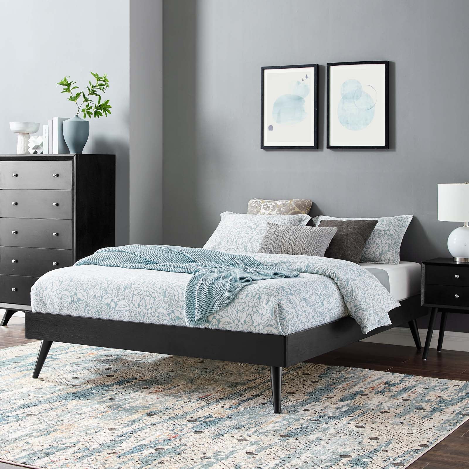 Margo Wood Platform Bed Frame - East Shore Modern Home Furnishings