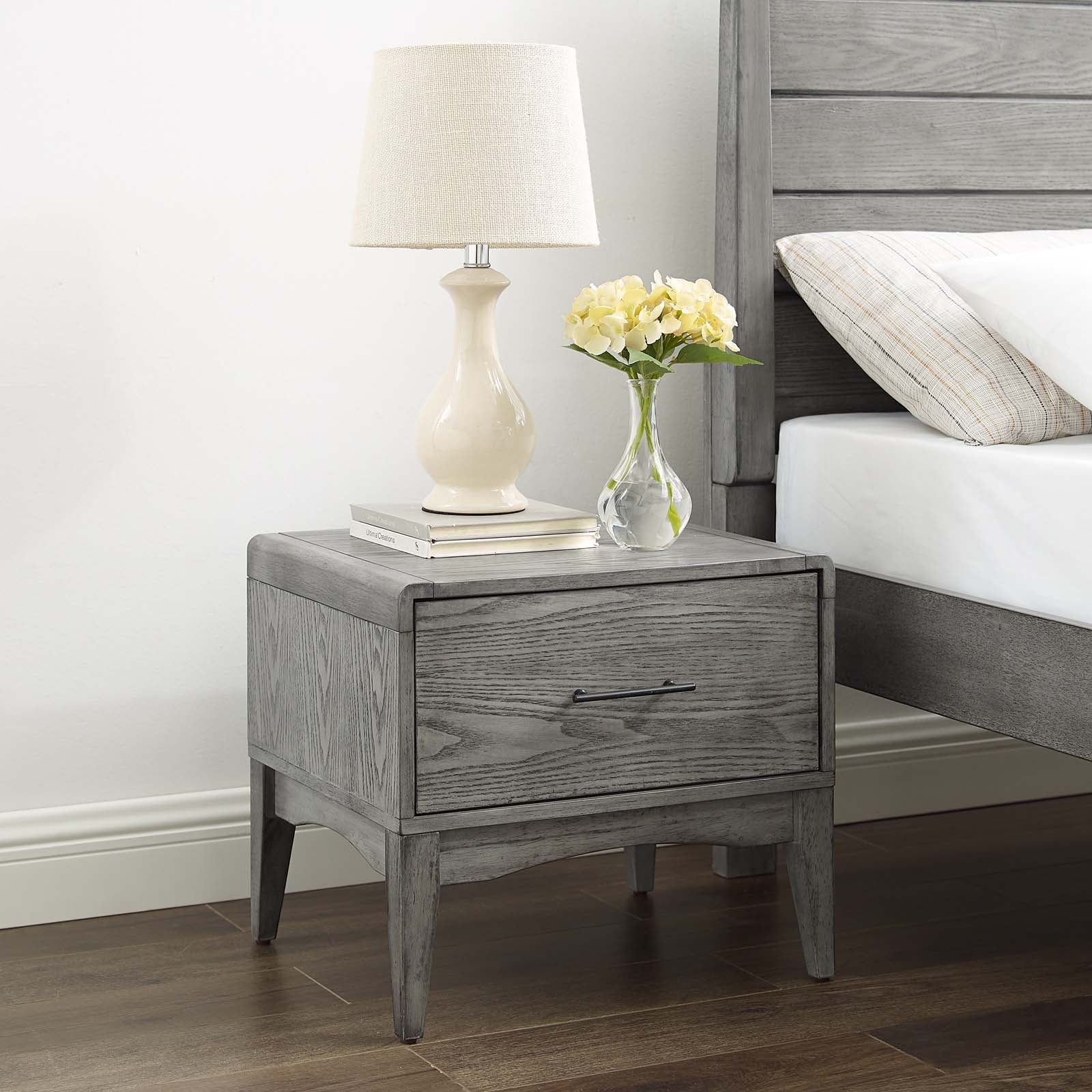 Georgia Wood Nightstand - East Shore Modern Home Furnishings