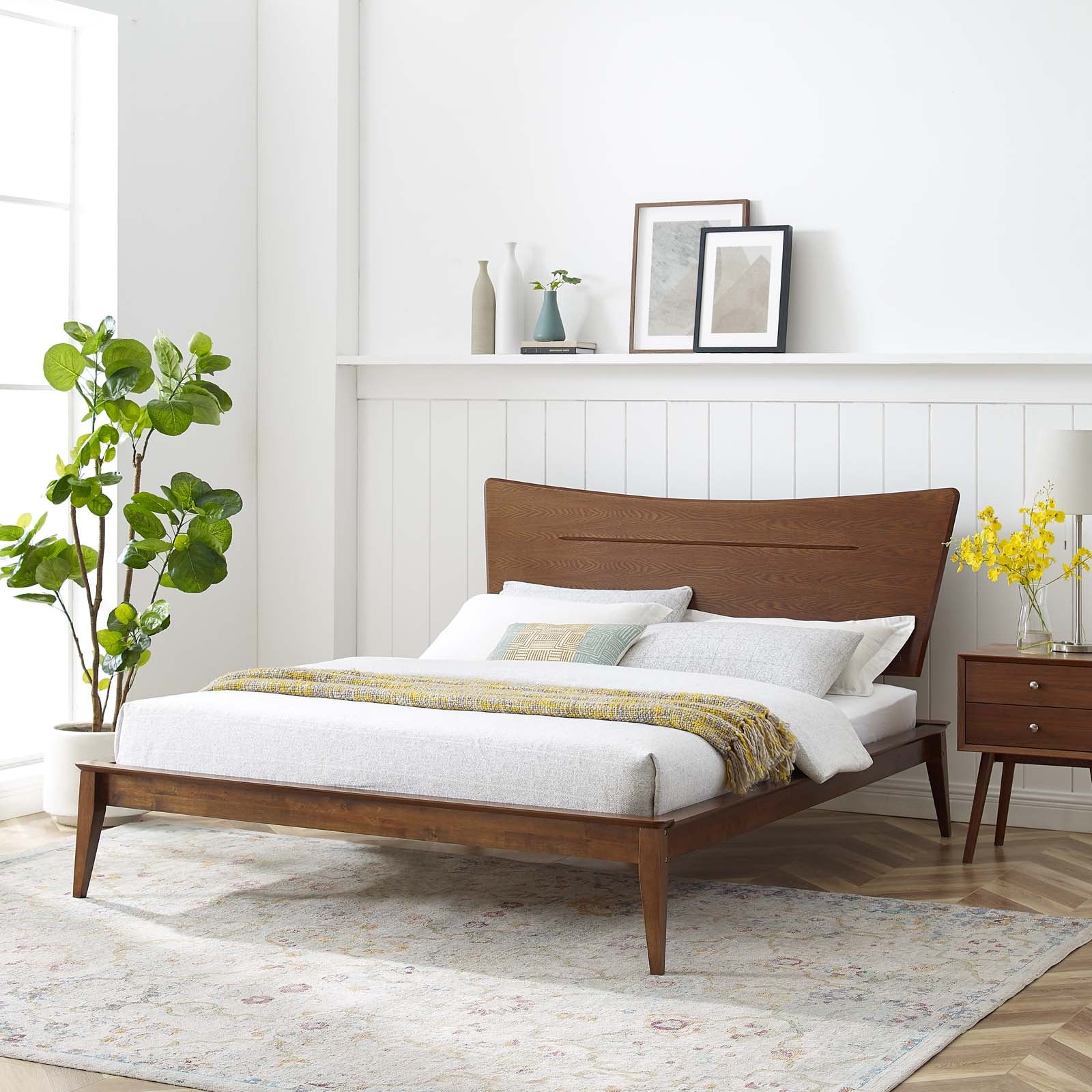 Astra Wood Platform Bed - East Shore Modern Home Furnishings