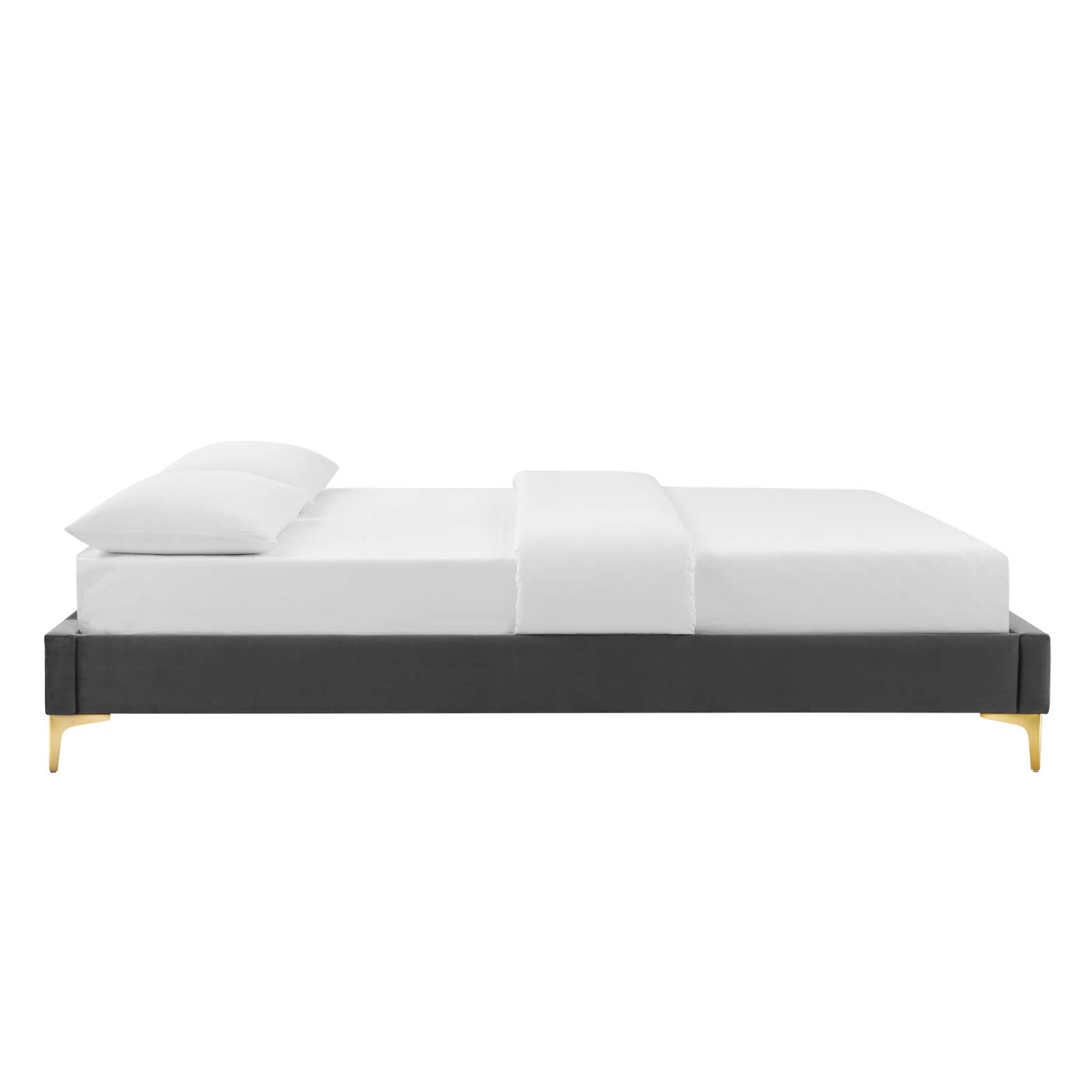 Sutton Performance Velvet Bed Frame - East Shore Modern Home Furnishings