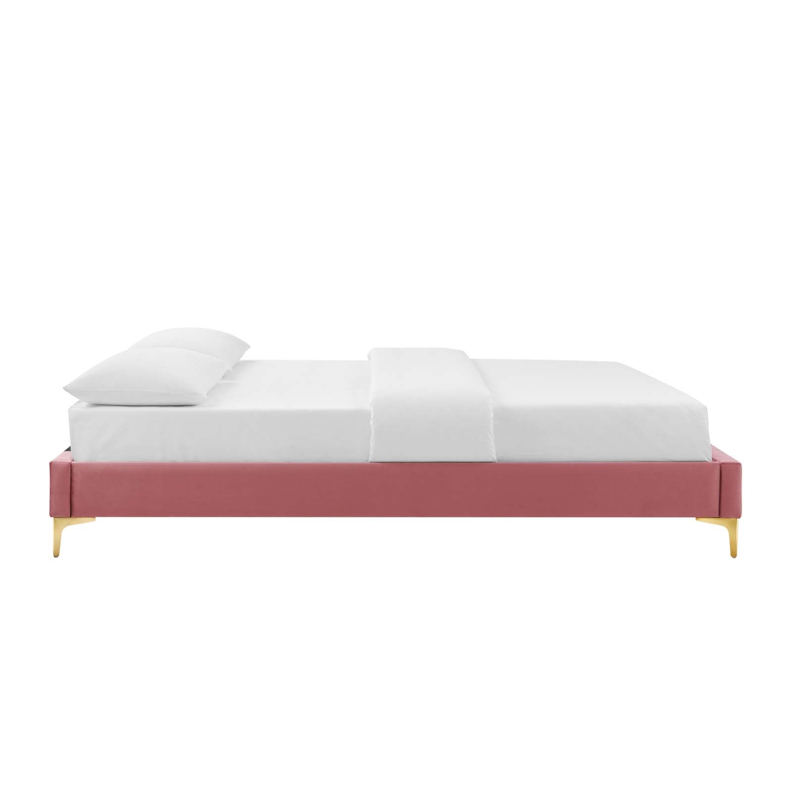 Sutton Performance Velvet Bed Frame - East Shore Modern Home Furnishings