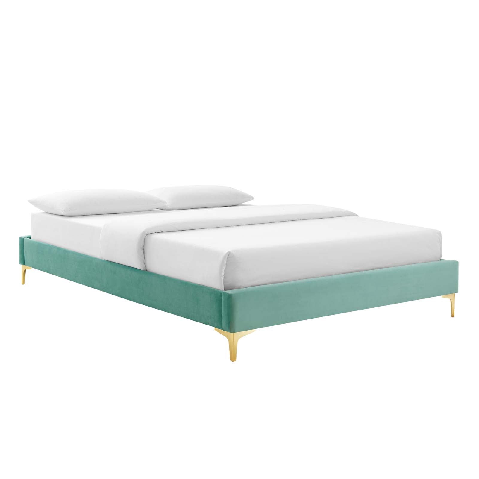 Sutton Performance Velvet Bed Frame - East Shore Modern Home Furnishings