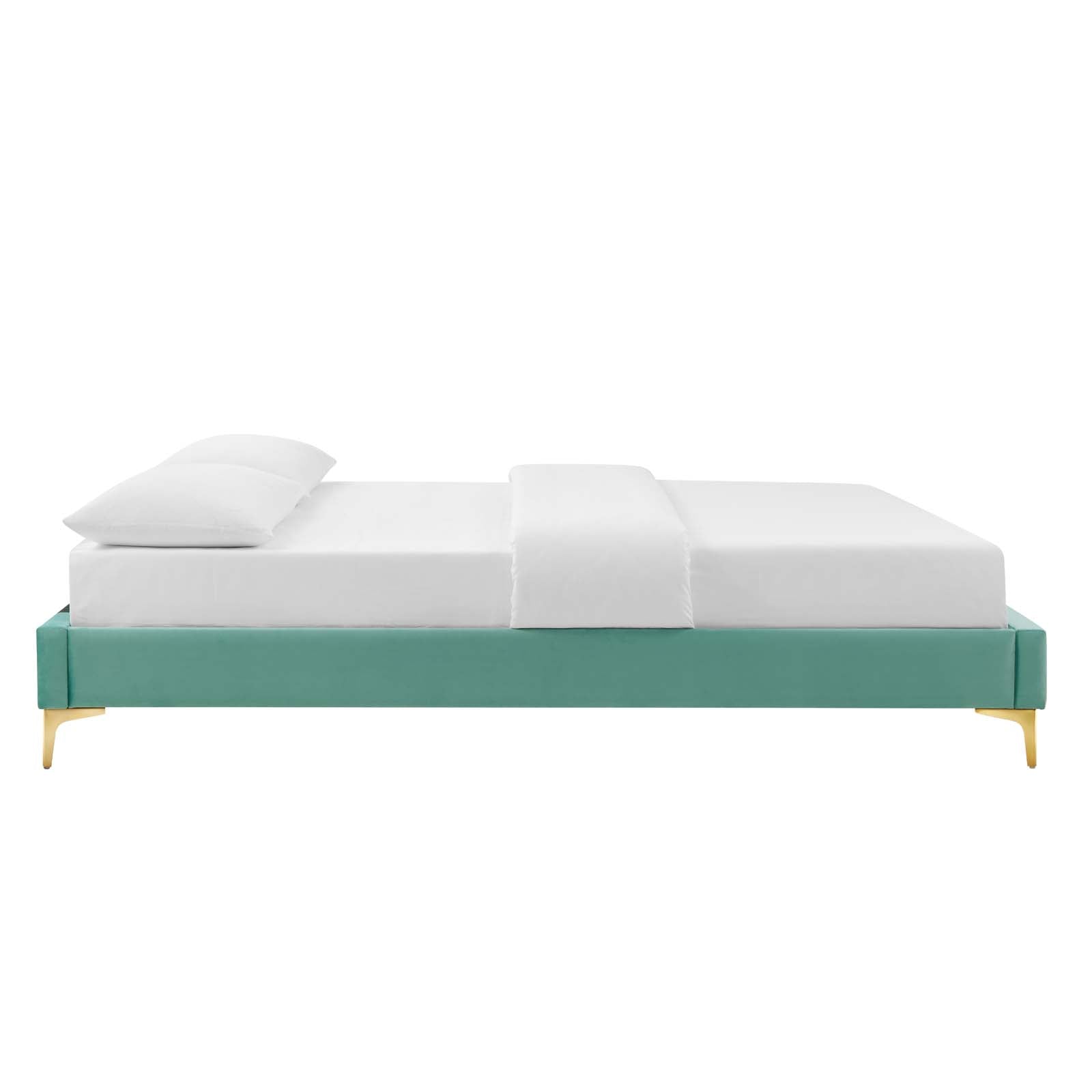 Sutton Performance Velvet Bed Frame - East Shore Modern Home Furnishings