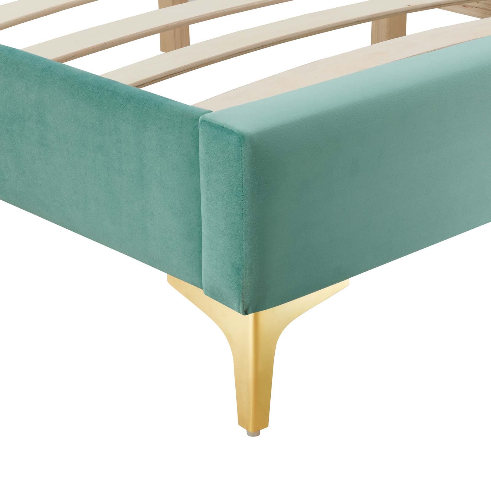 Sutton Performance Velvet Bed Frame - East Shore Modern Home Furnishings