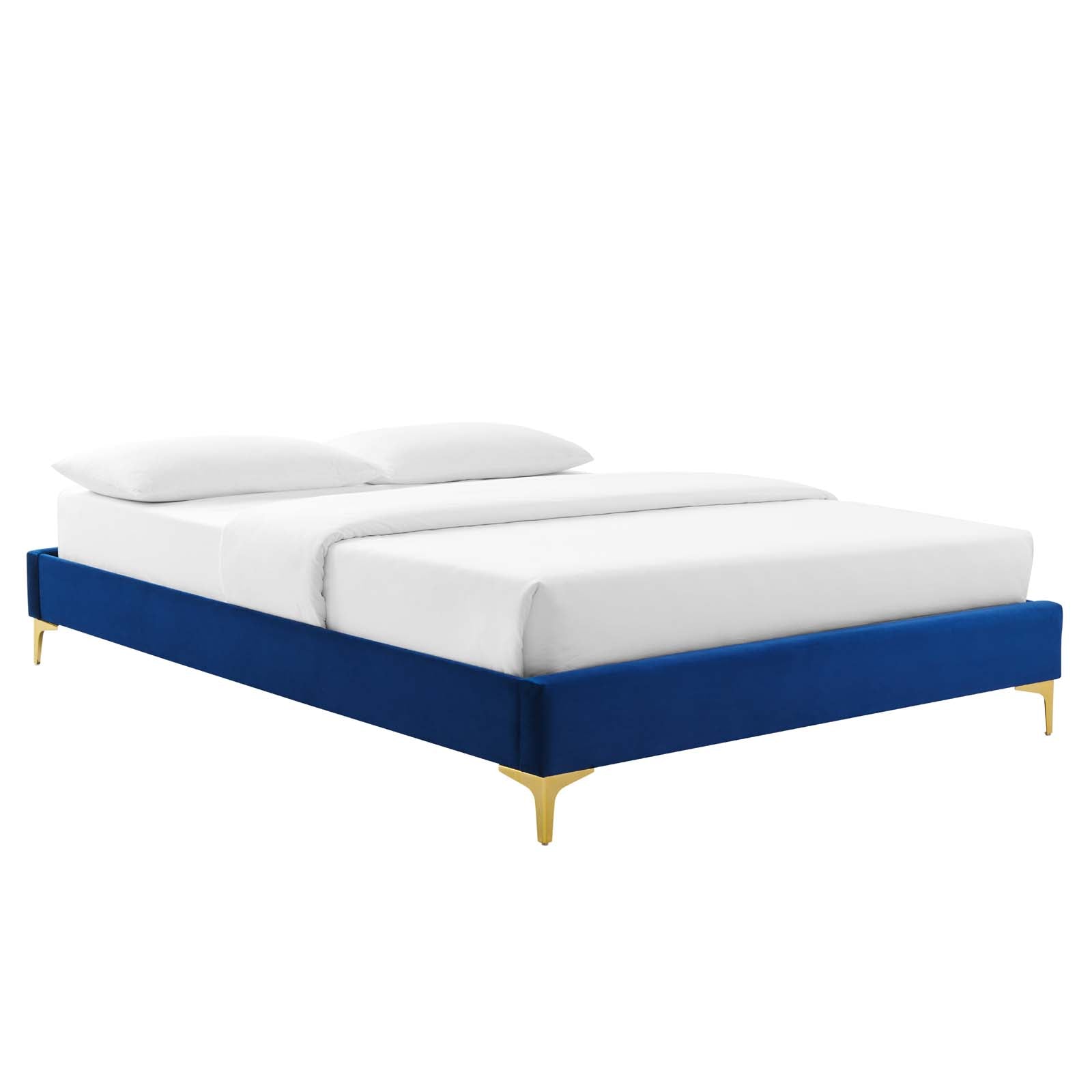 Sutton Performance Velvet Bed Frame - East Shore Modern Home Furnishings