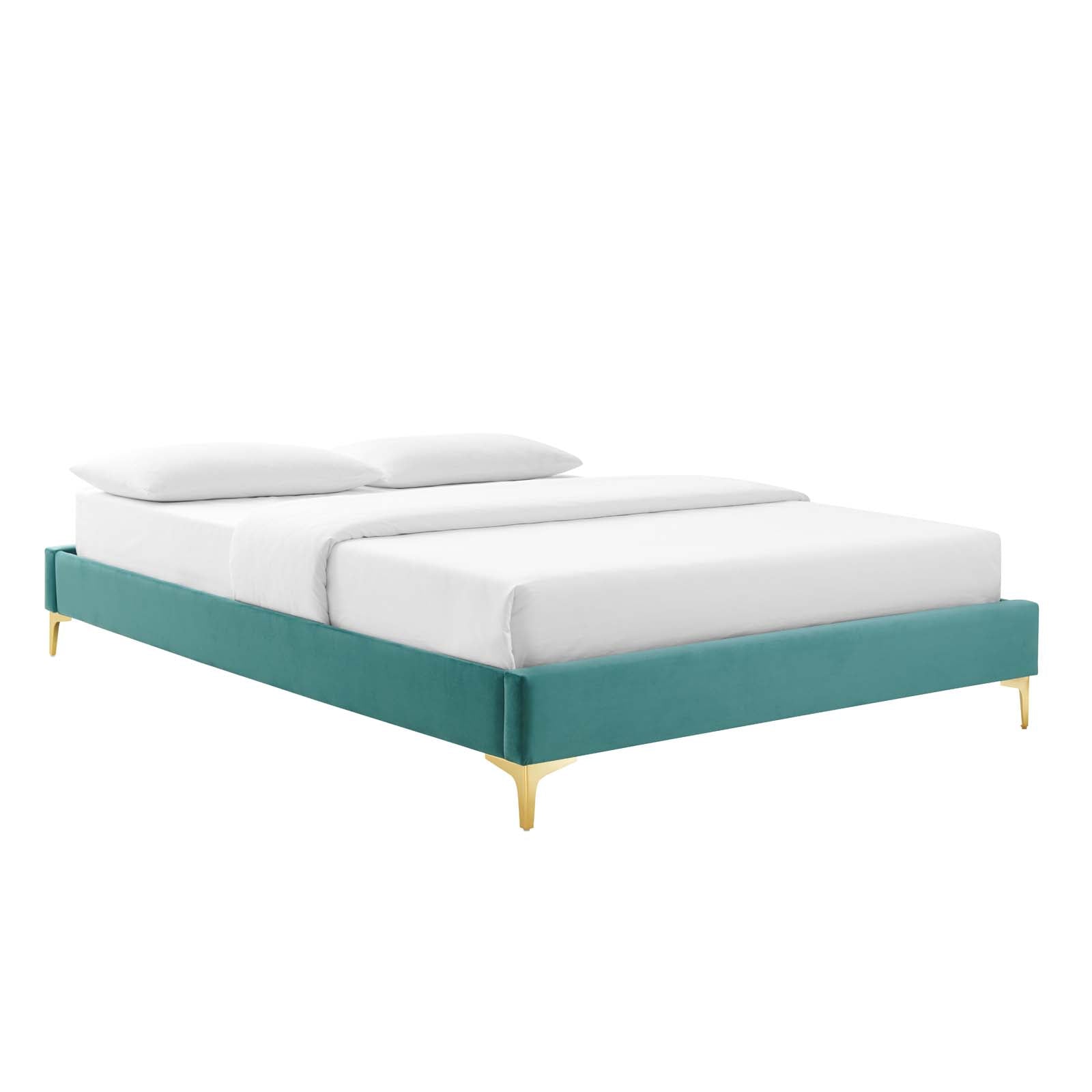 Sutton Performance Velvet Bed Frame - East Shore Modern Home Furnishings