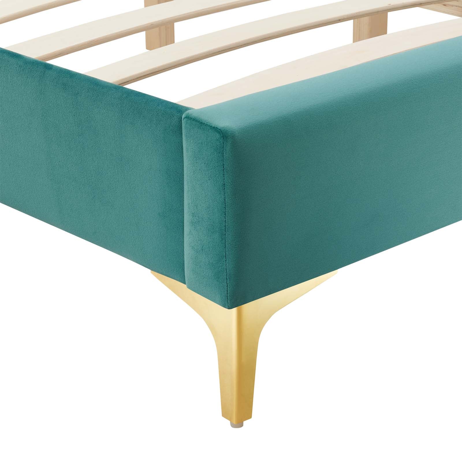 Sutton Performance Velvet Bed Frame - East Shore Modern Home Furnishings