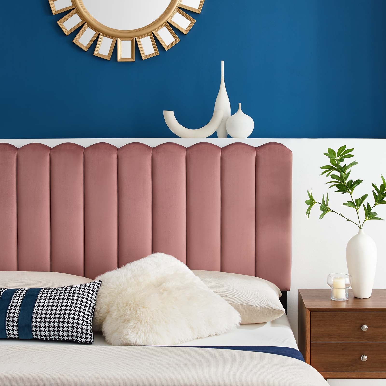 Delilah Performance Velvet Twin Headboard