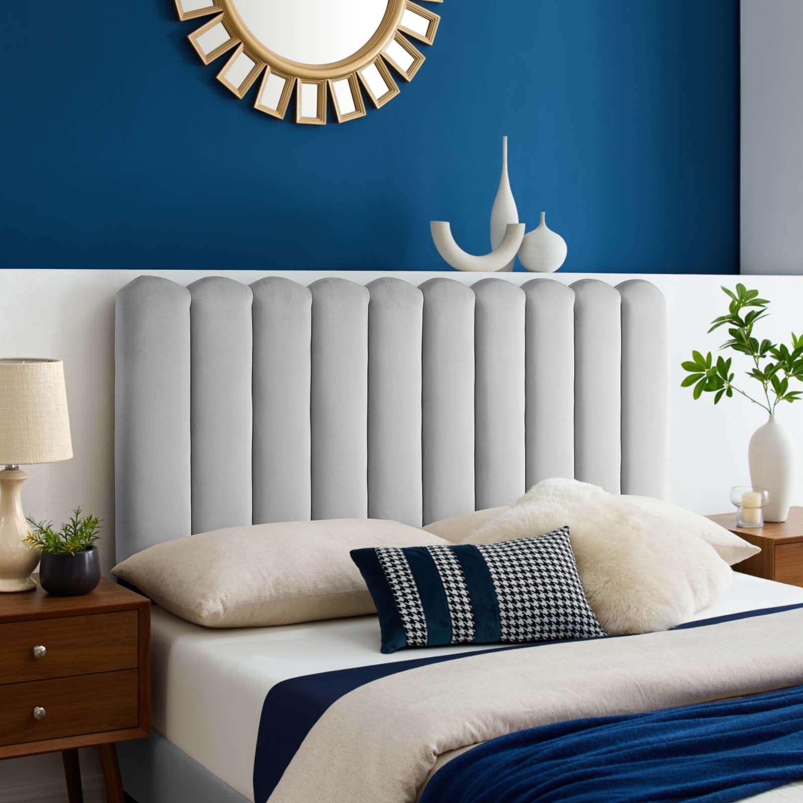 Delilah Performance Velvet Twin Headboard - East Shore Modern Home Furnishings