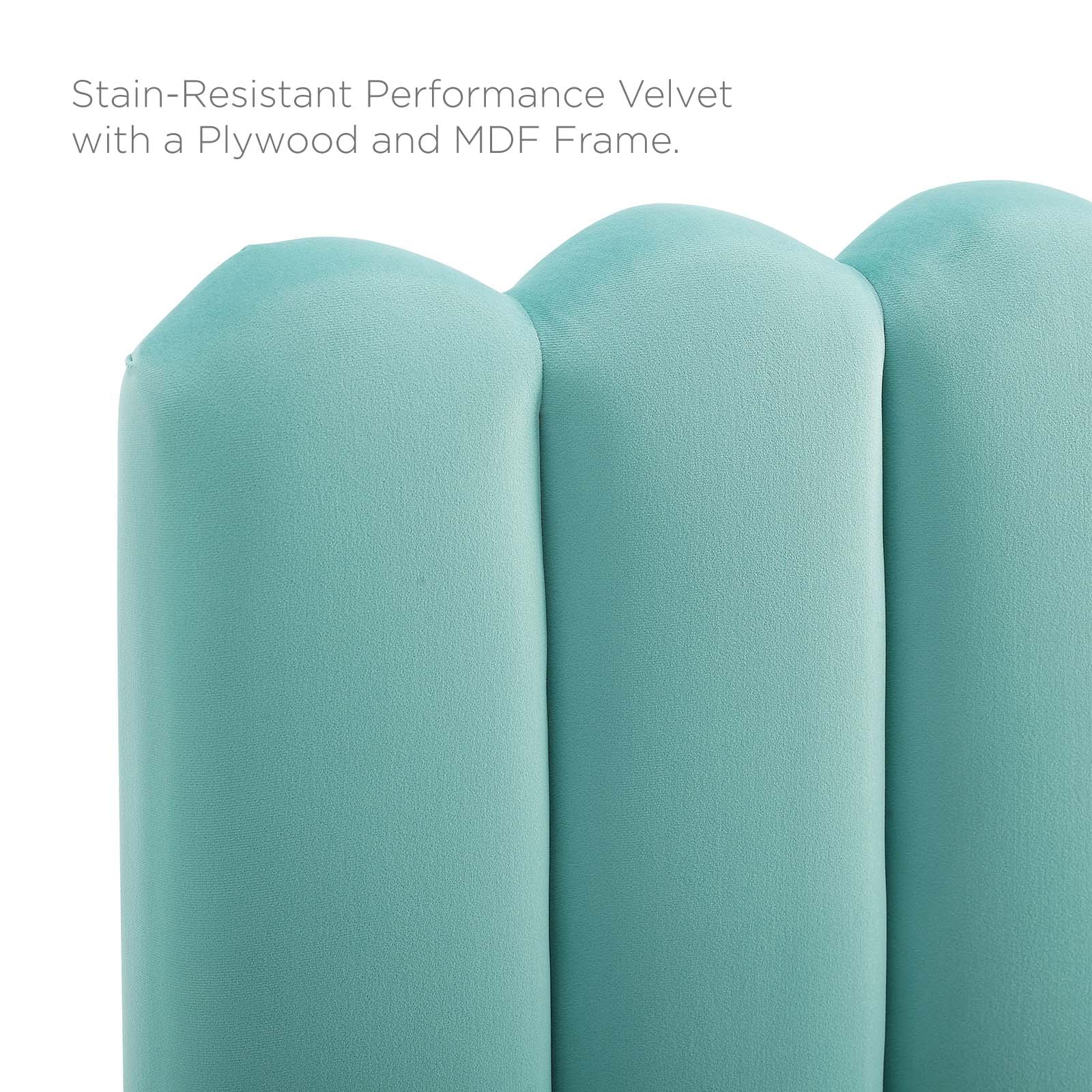 Delilah Performance Velvet Twin Headboard