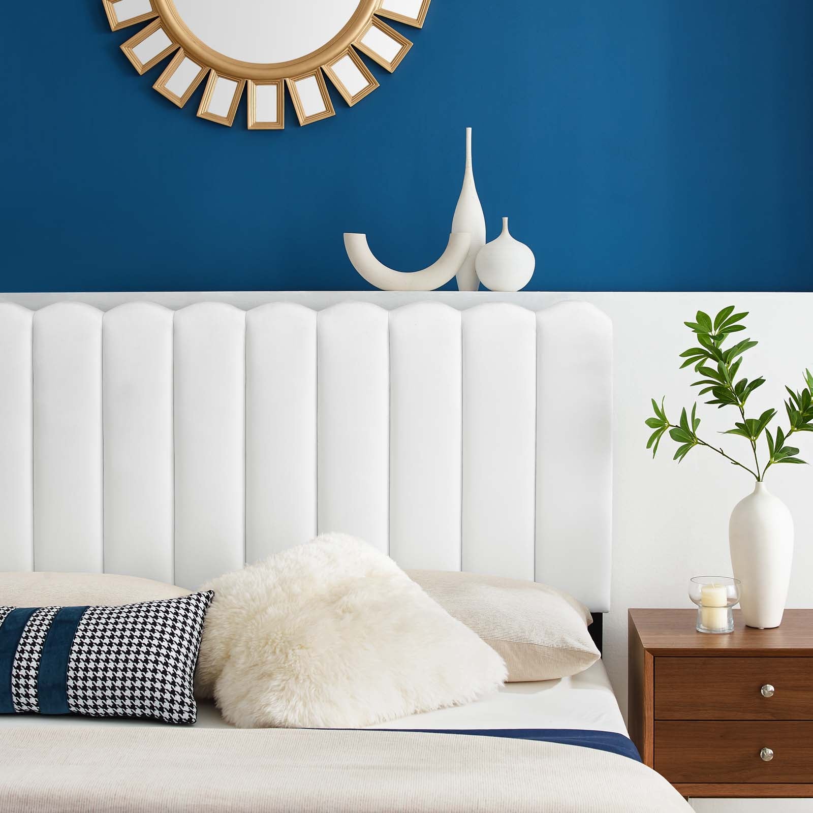 Delilah Performance Velvet Twin Headboard - East Shore Modern Home Furnishings