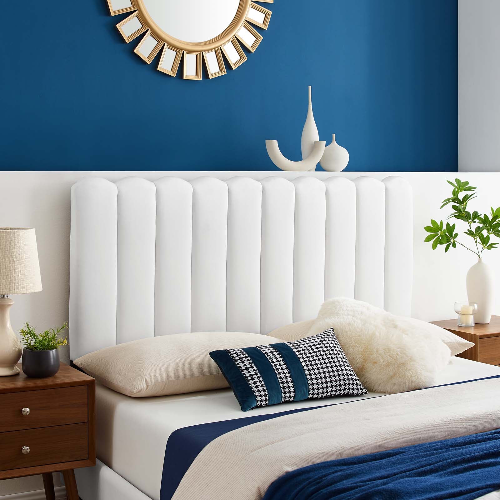 Delilah Performance Velvet Twin Headboard - East Shore Modern Home Furnishings