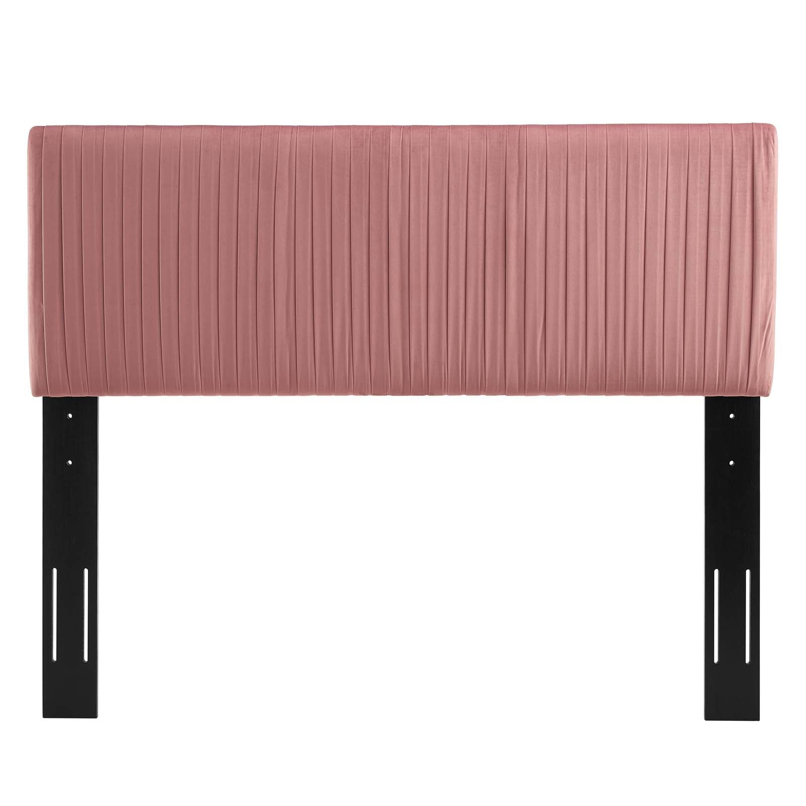 Eloise Channel Tufted Performance Velvet Headboard