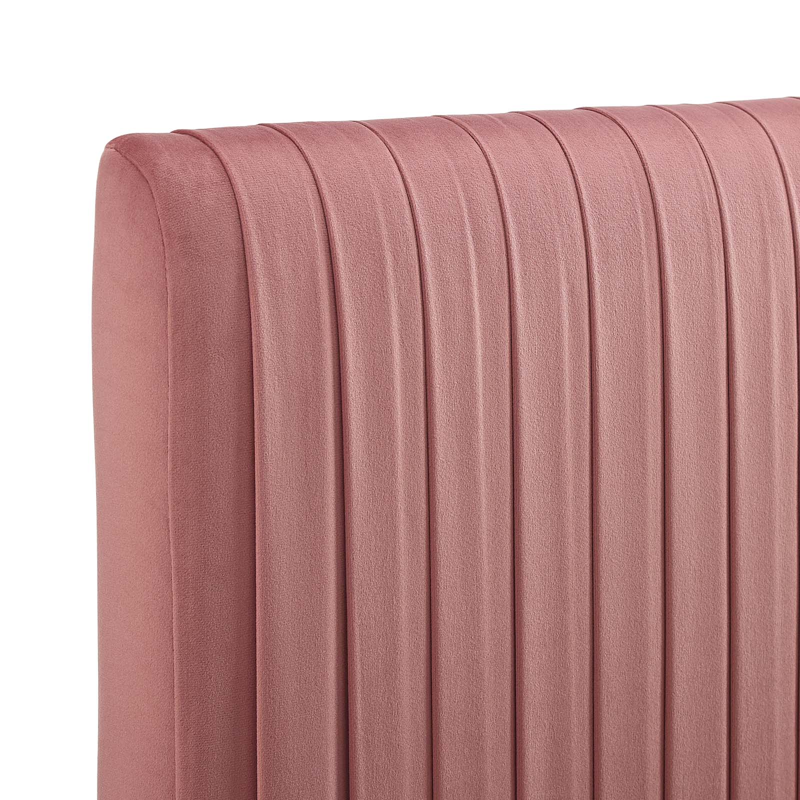 Eloise Channel Tufted Performance Velvet Headboard