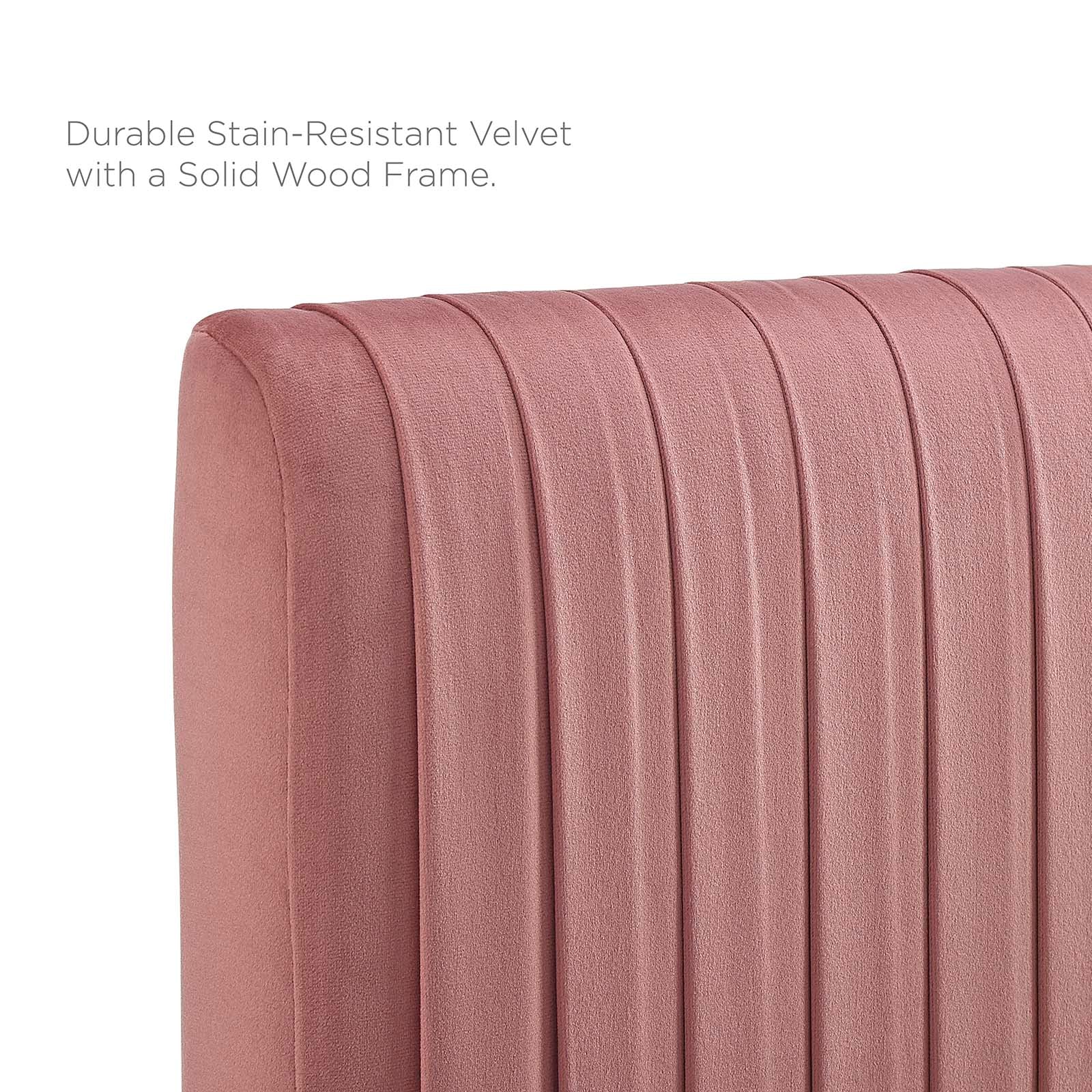 Eloise Channel Tufted Performance Velvet Headboard