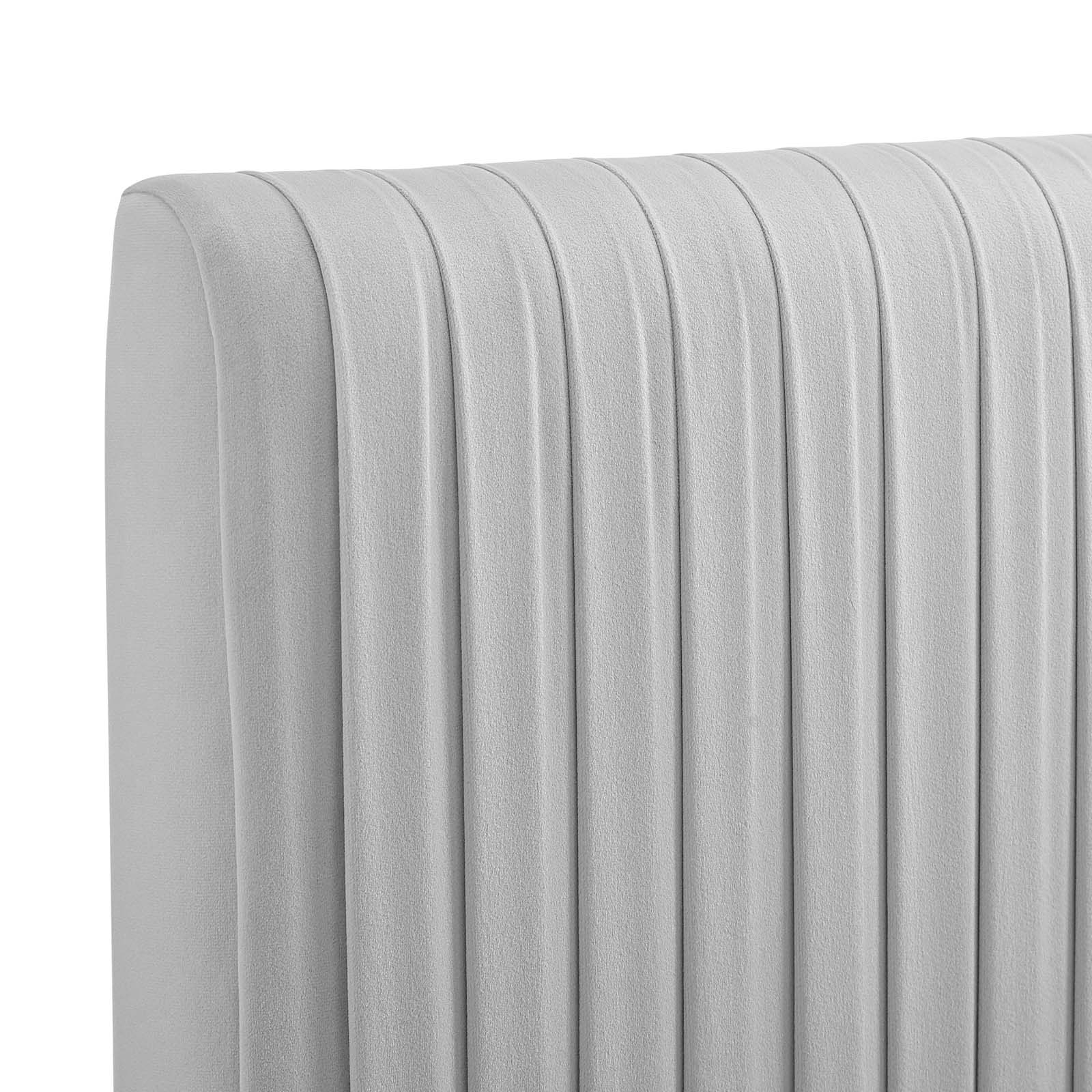 Eloise Channel Tufted Performance Velvet Headboard
