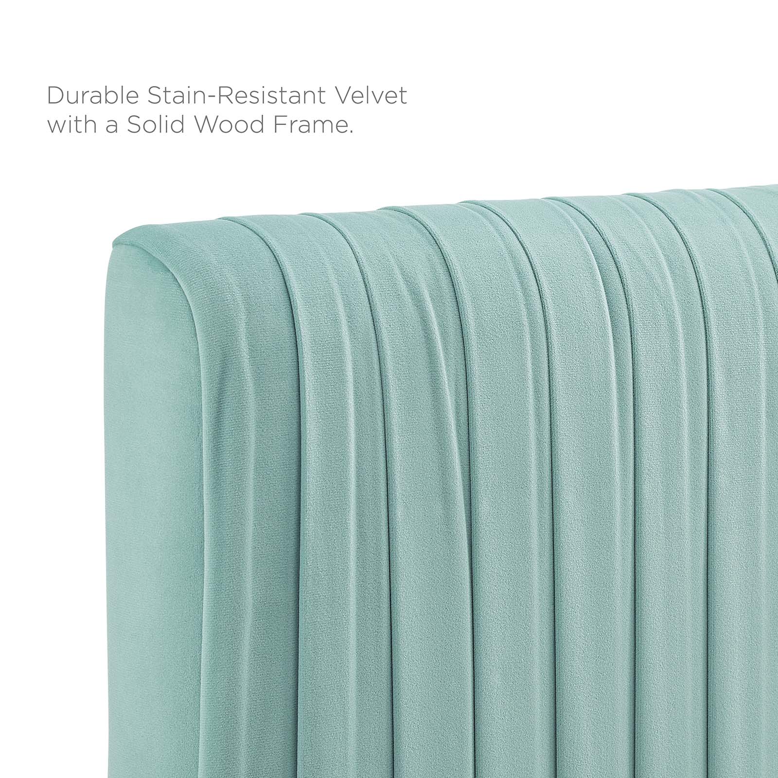 Eloise Channel Tufted Performance Velvet Headboard