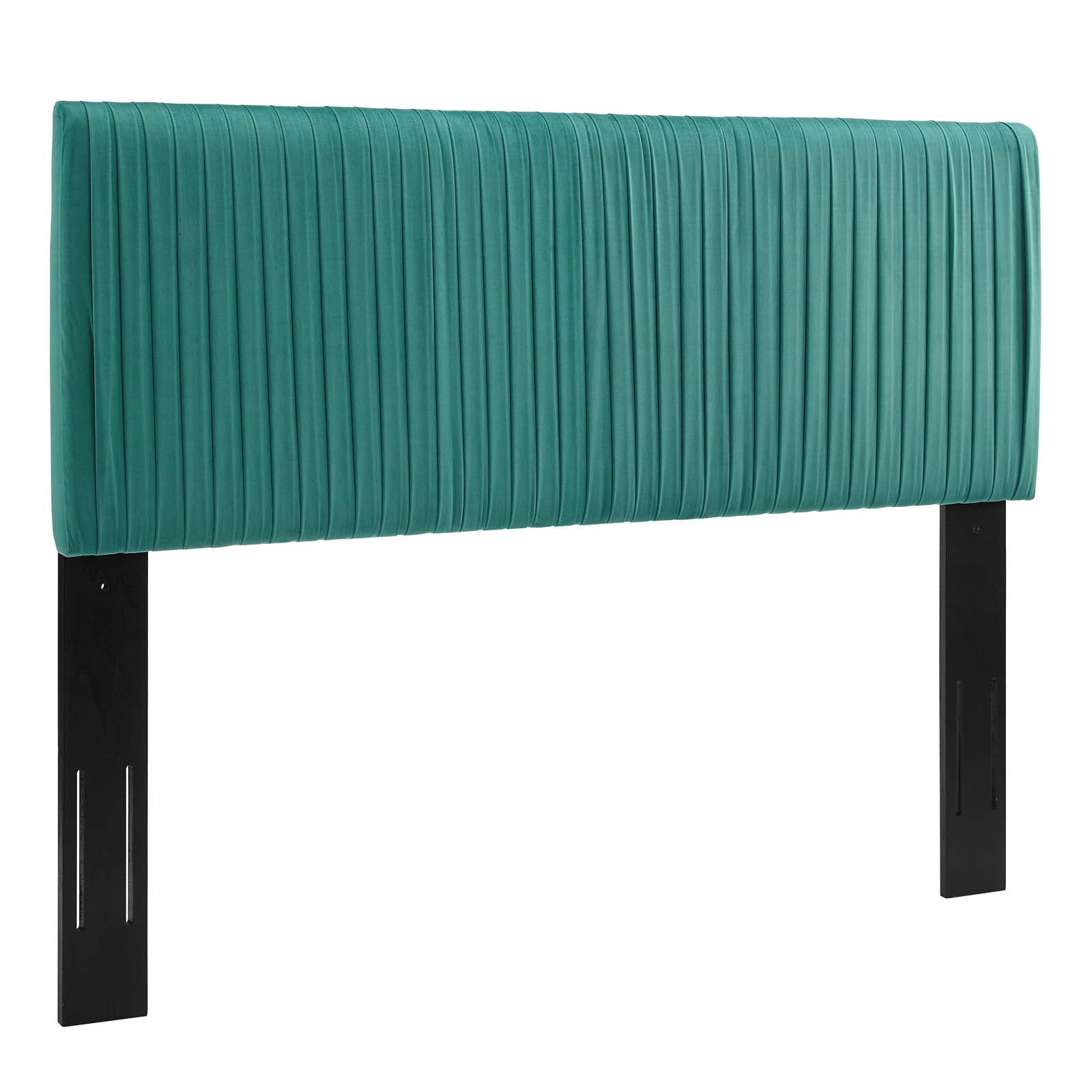 Eloise Channel Tufted Performance Velvet Headboard