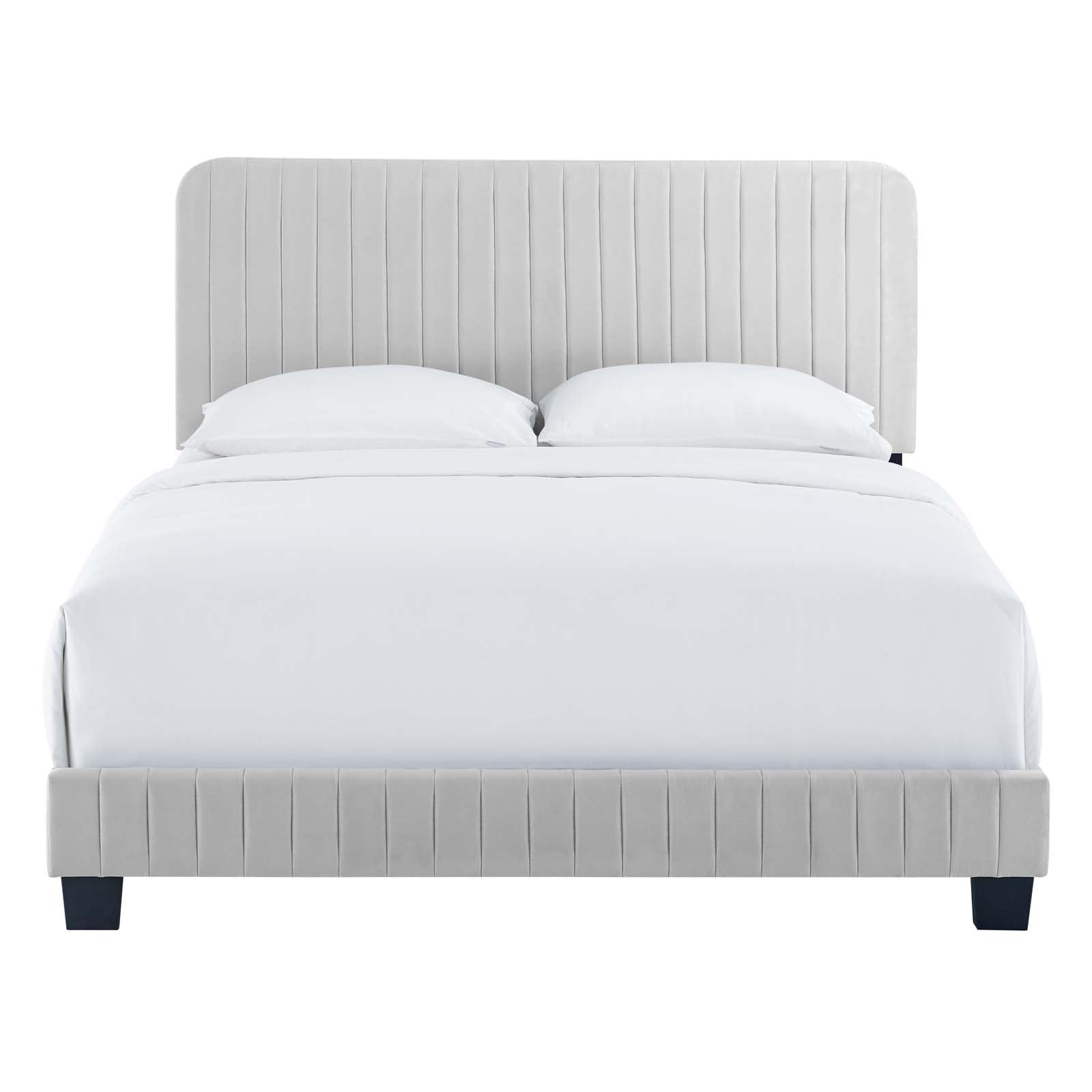 Celine Channel Tufted Performance Velvet King Bed