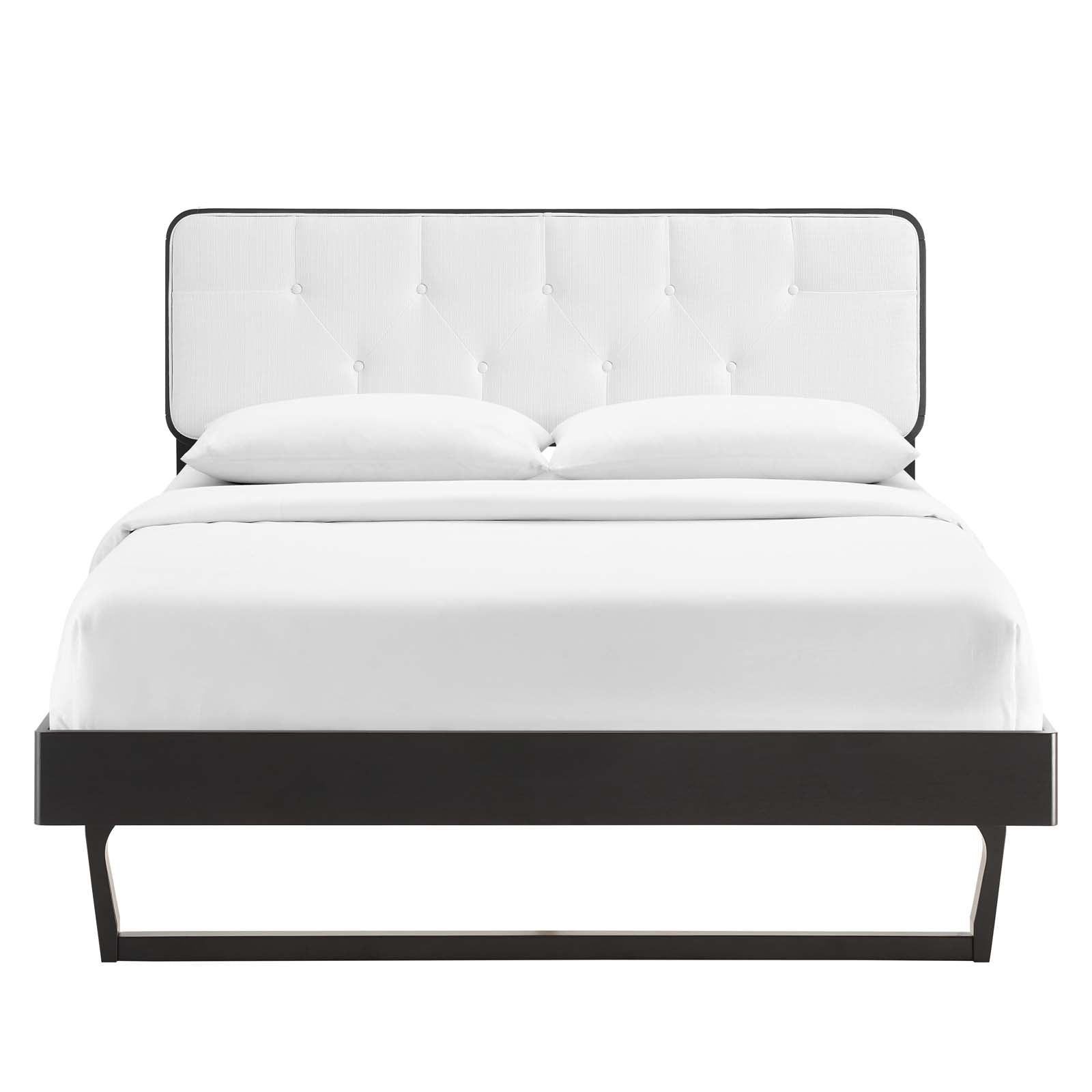 Bridgette Queen Wood Platform Bed With Angular Frame - East Shore Modern Home Furnishings