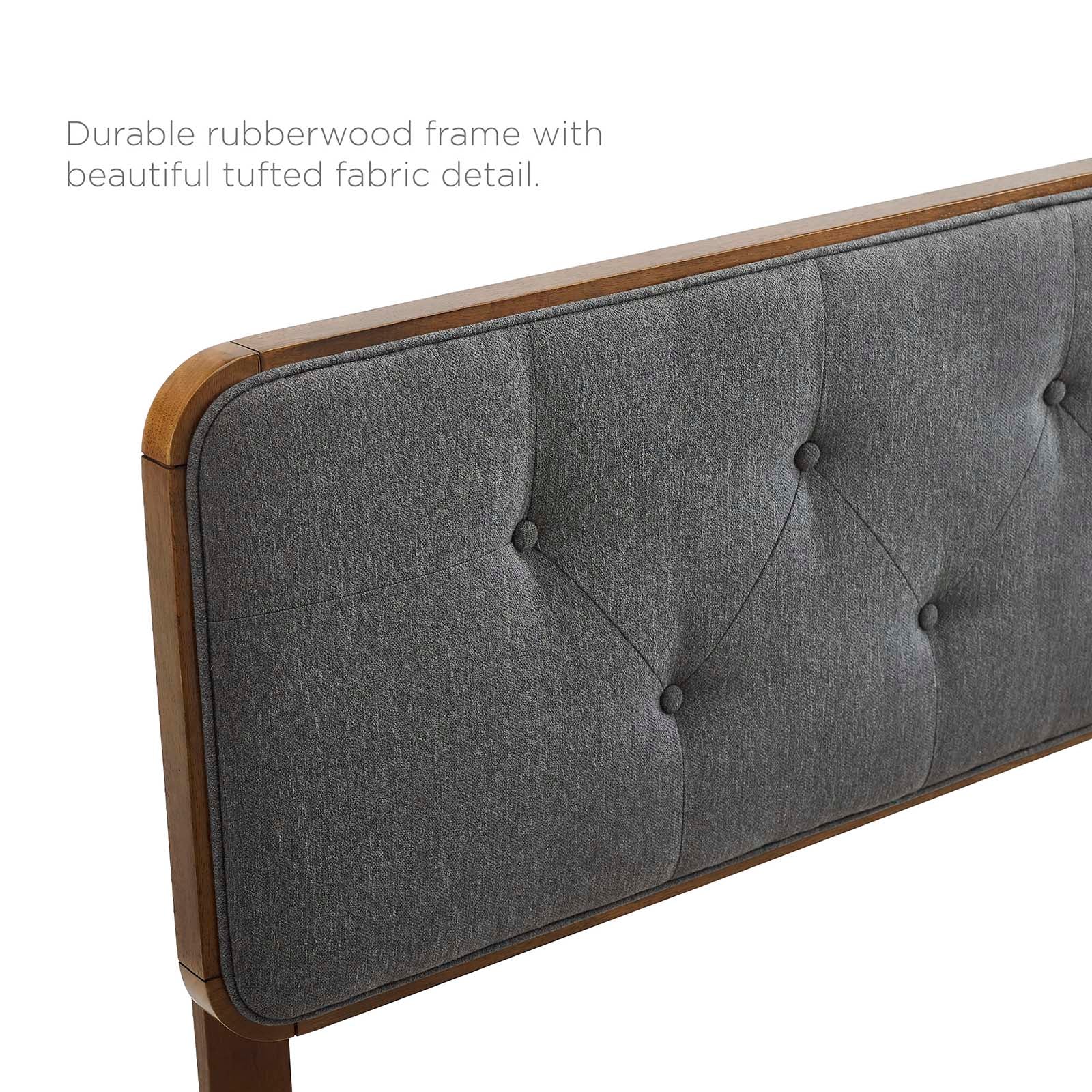 Bridgette Queen Wood Platform Bed With Splayed Legs - East Shore Modern Home Furnishings