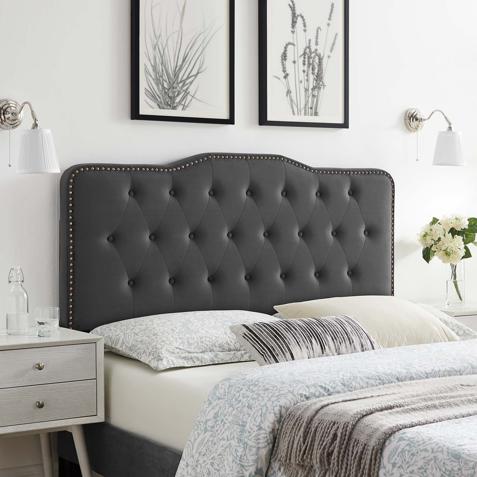 Sophia Tufted Performance Velvet Twin Headboard