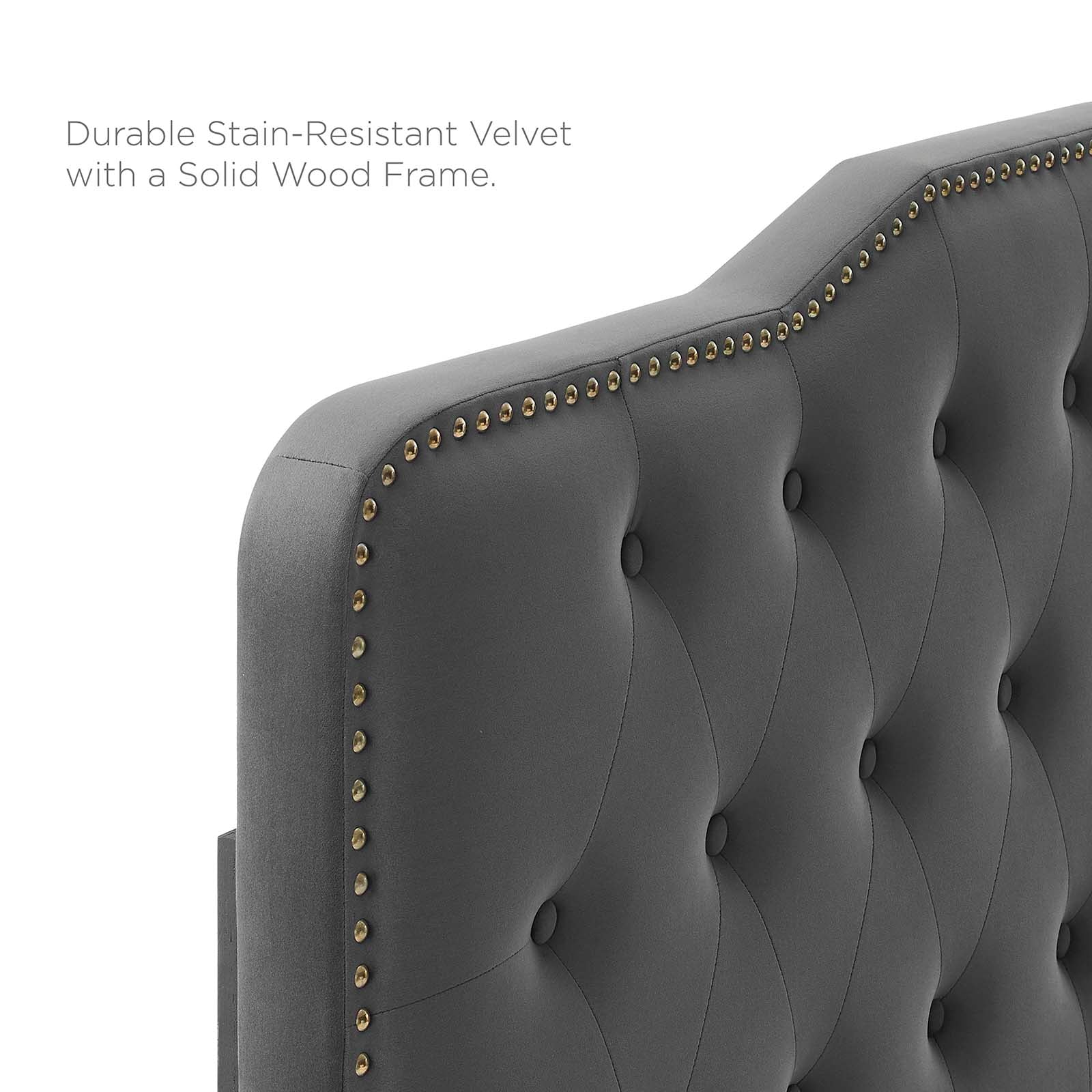 Sophia Tufted Performance Velvet Twin Headboard