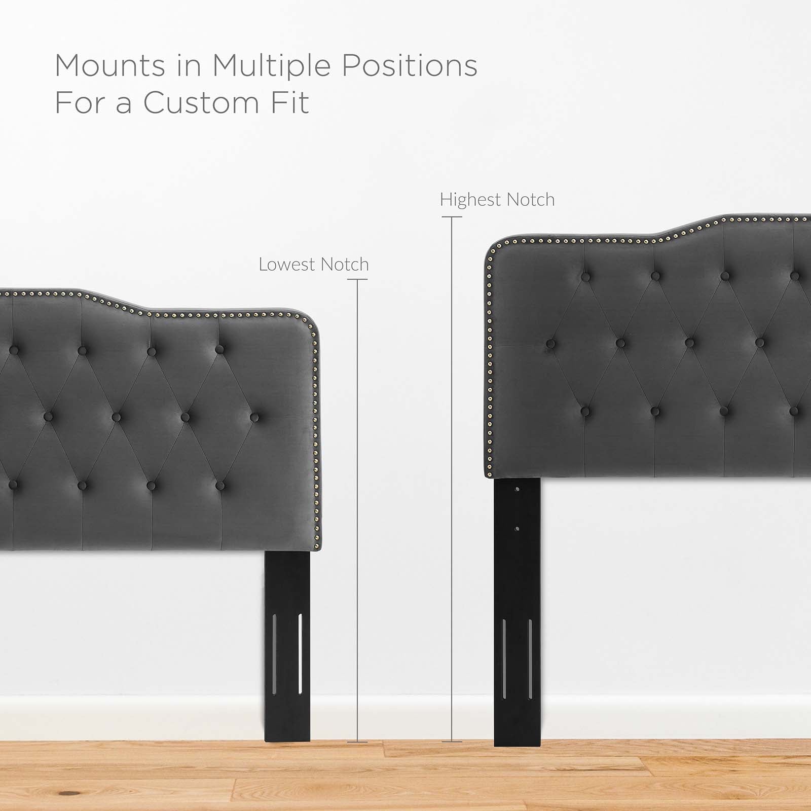 Sophia Tufted Performance Velvet Twin Headboard
