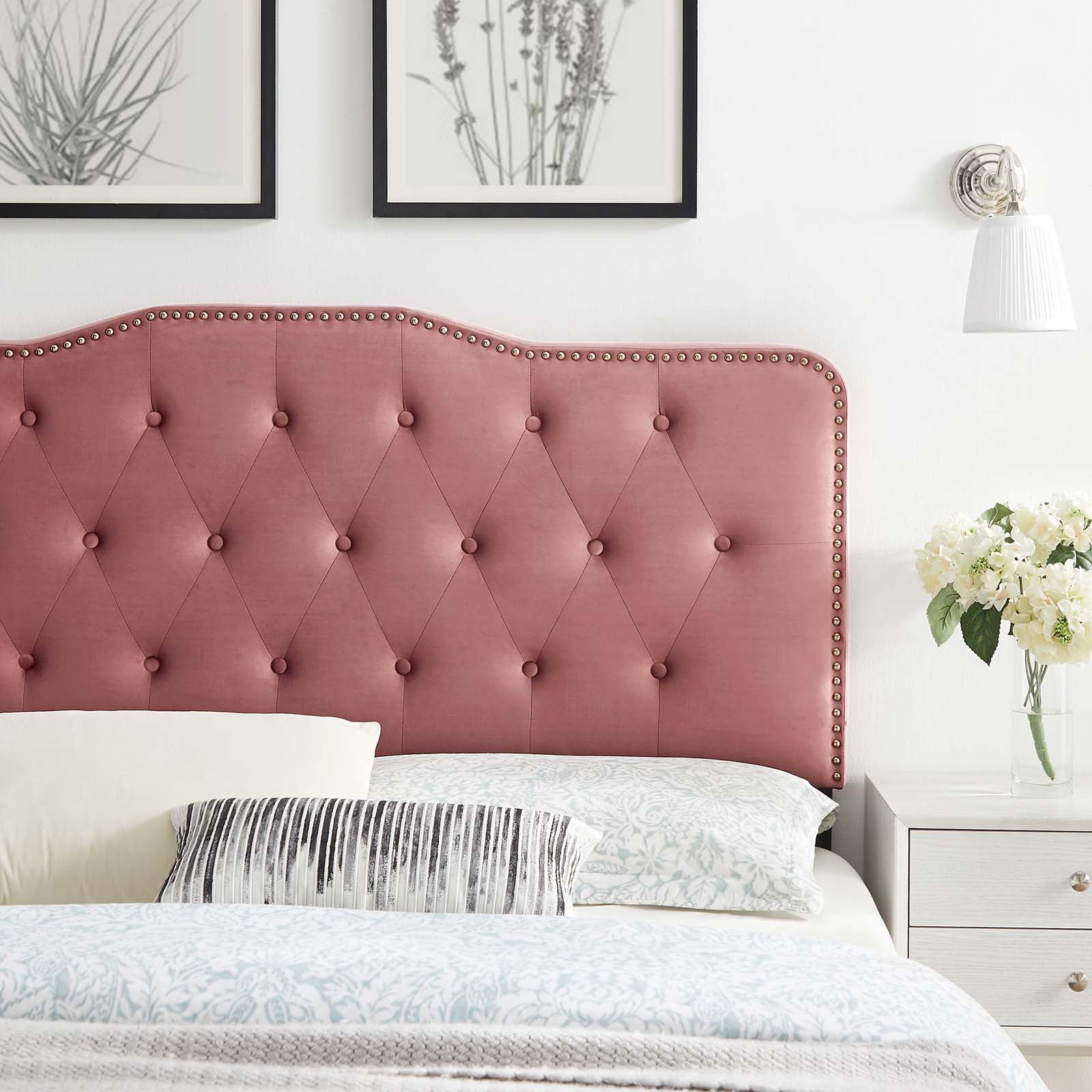 Sophia Tufted Performance Velvet Twin Headboard