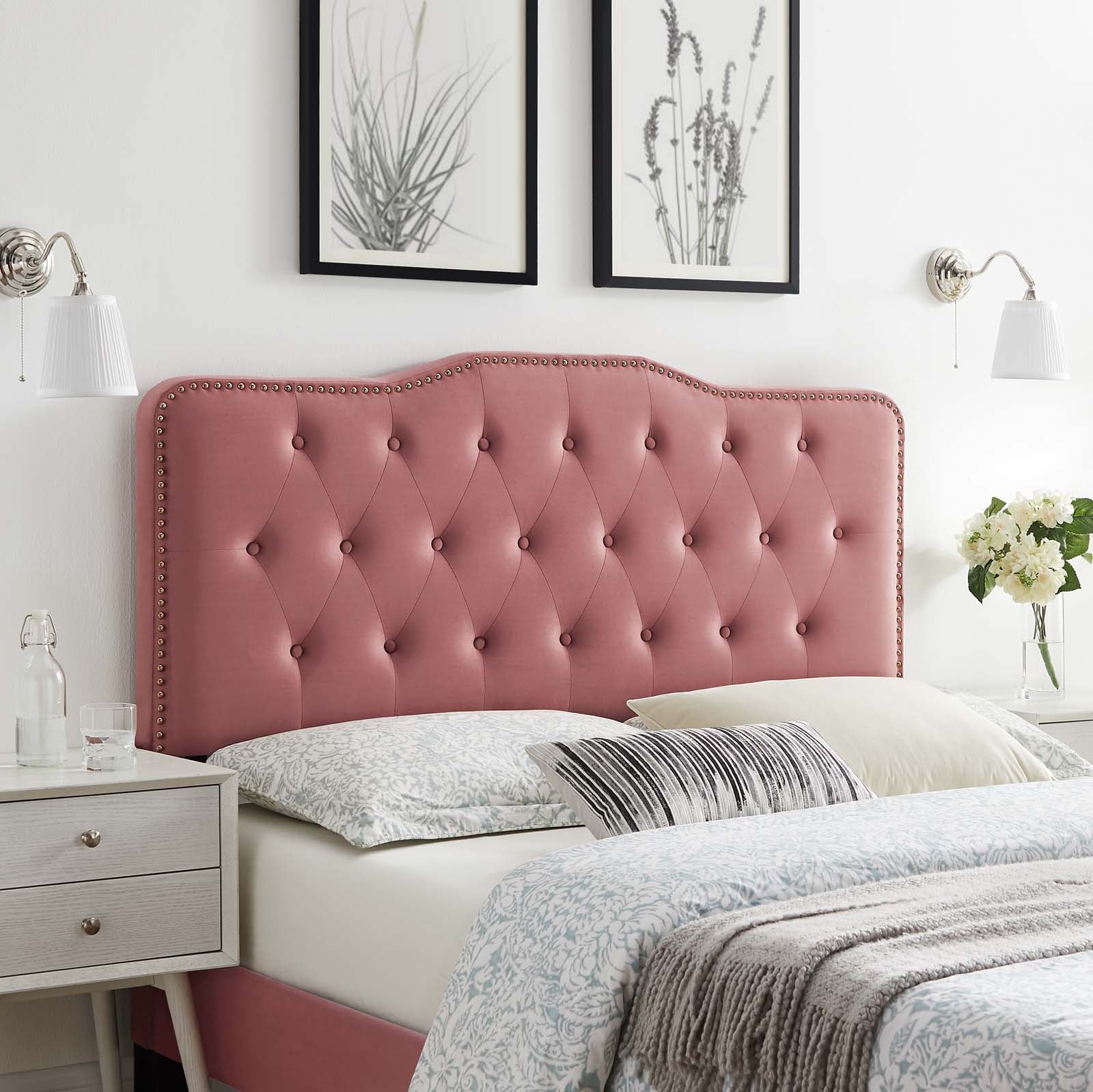 Sophia Tufted Performance Velvet Twin Headboard