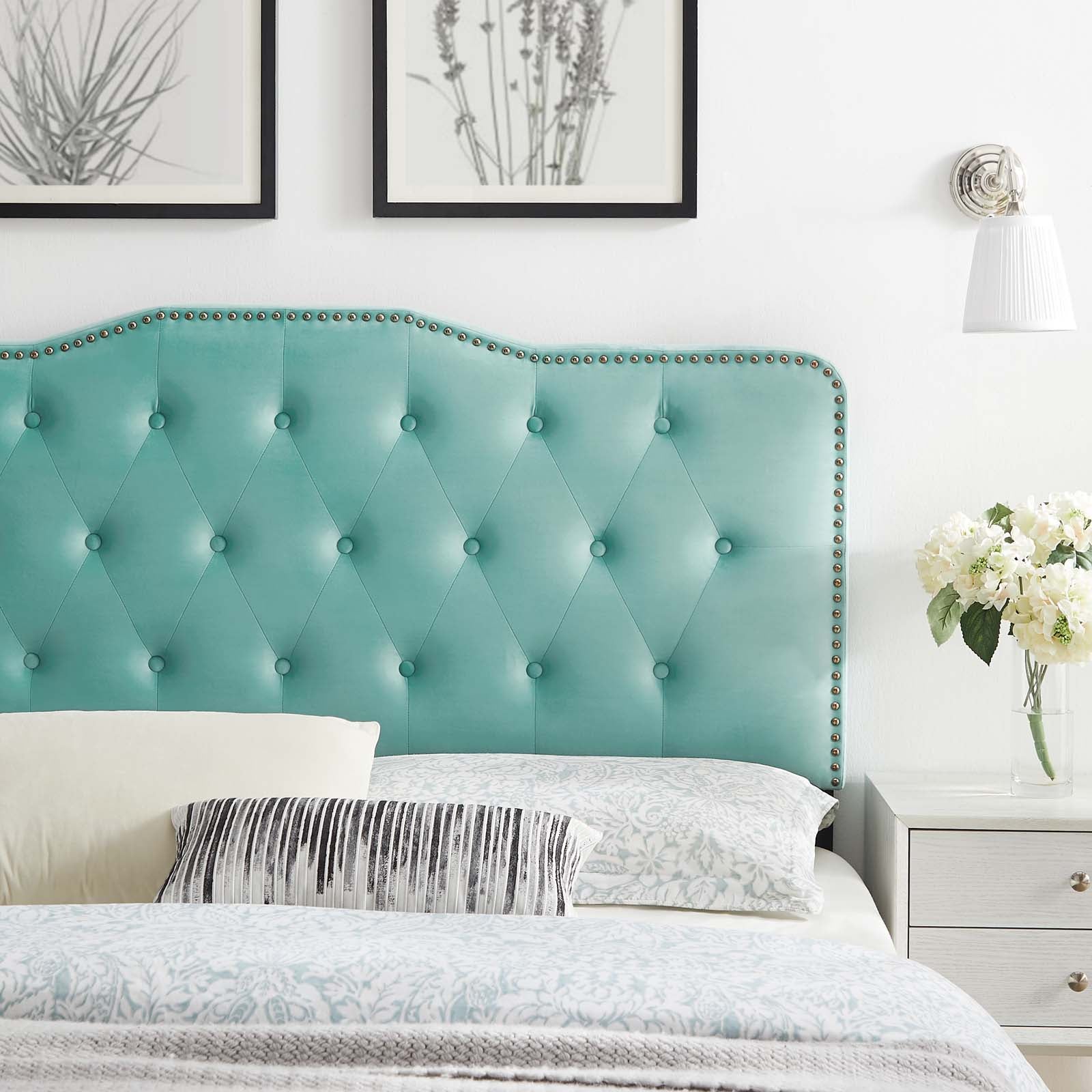 Sophia Tufted Performance Velvet Twin Headboard