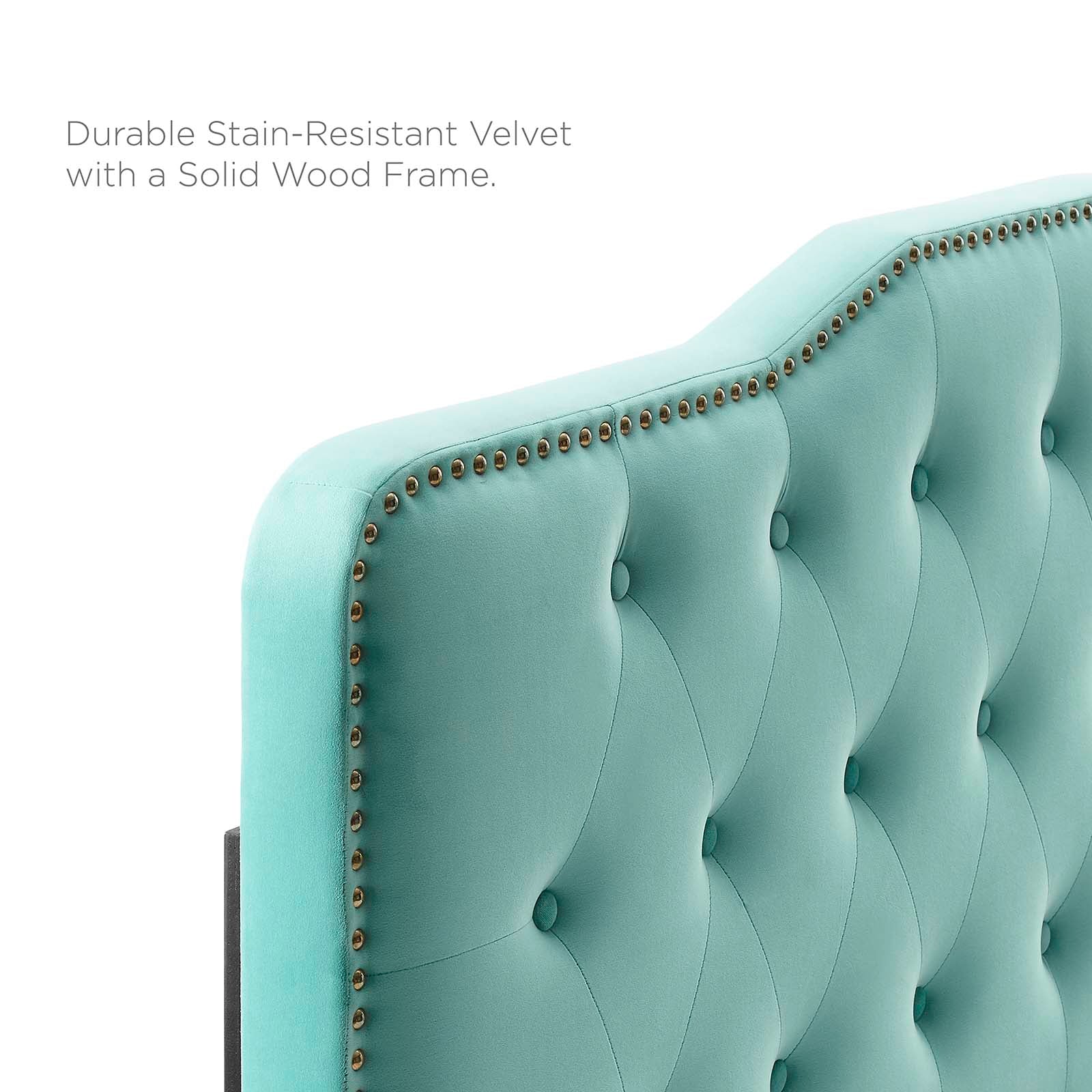 Sophia Tufted Performance Velvet Twin Headboard