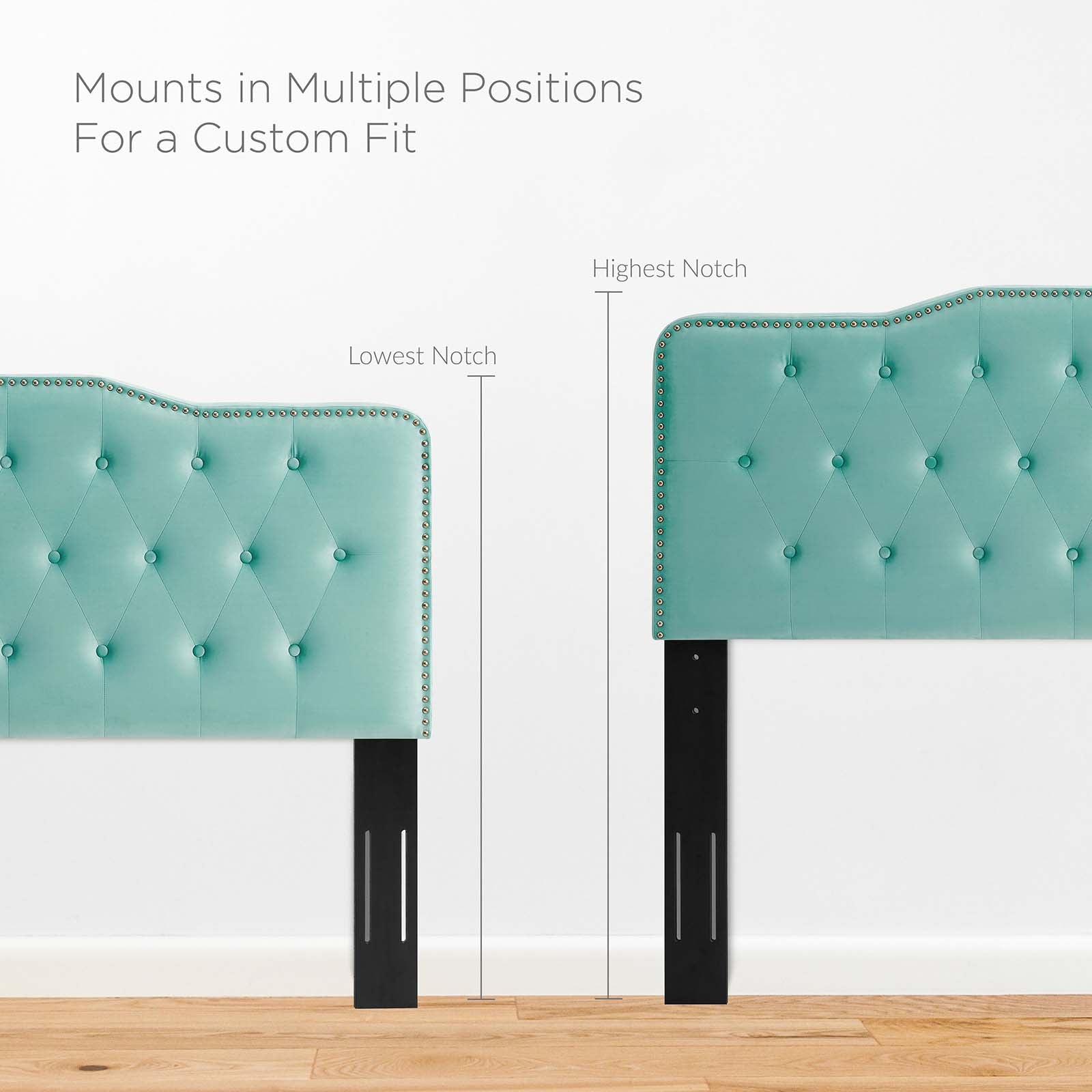 Sophia Tufted Performance Velvet Twin Headboard