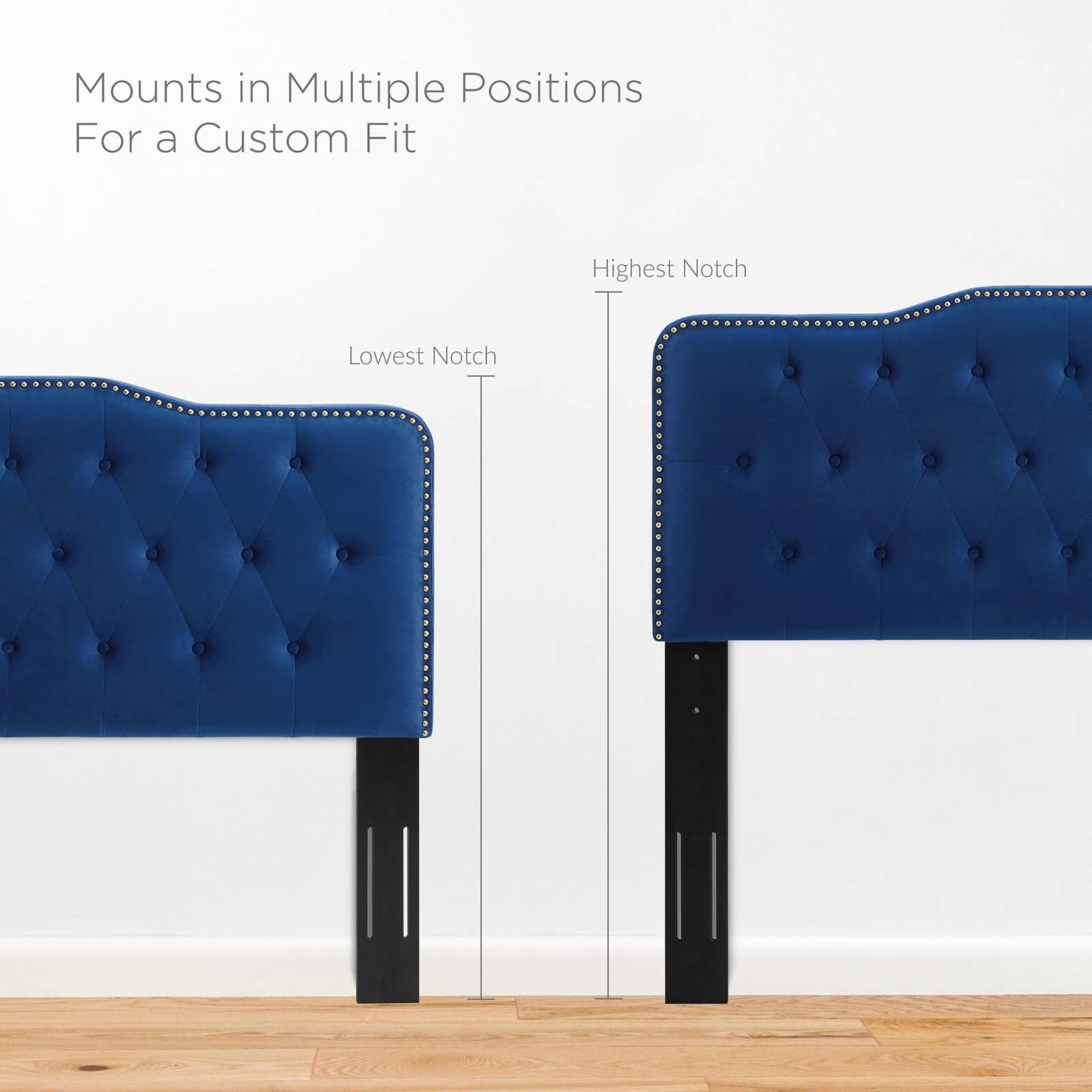 Sophia Tufted Performance Velvet Twin Headboard