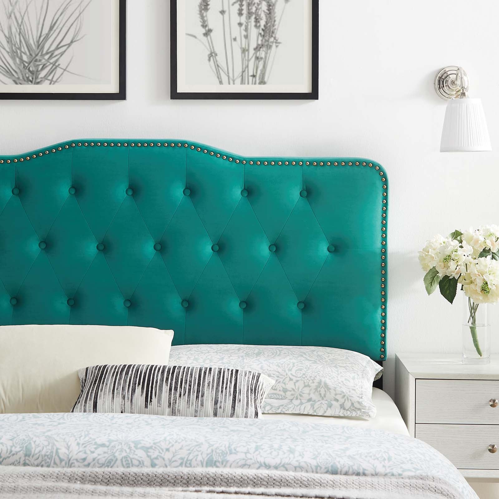 Sophia Tufted Performance Velvet Twin Headboard