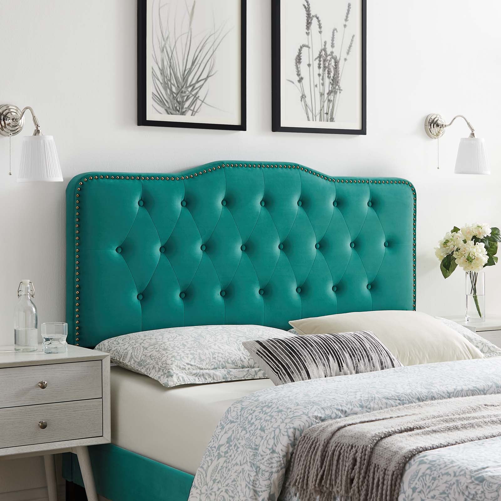 Sophia Tufted Performance Velvet Twin Headboard