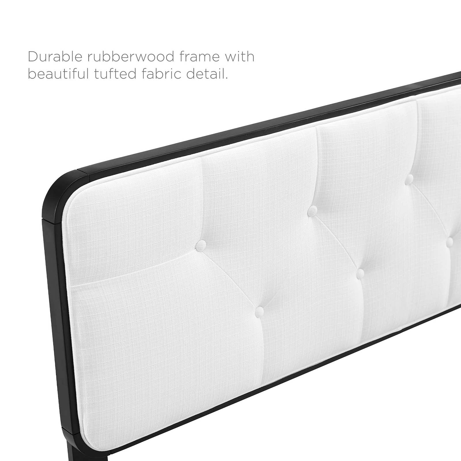 Bridgette King Wood Platform Bed With Angular Frame