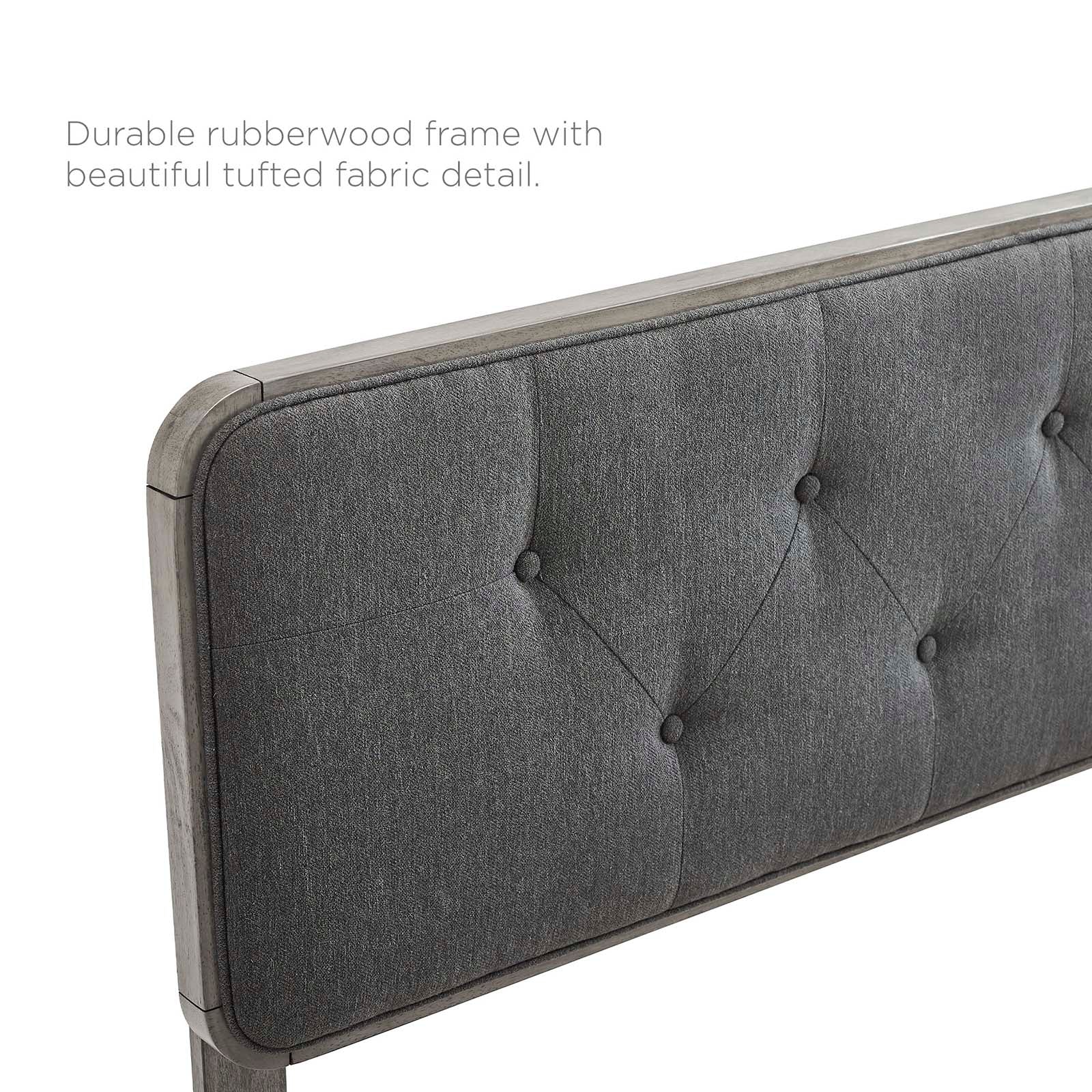 Bridgette King Wood Platform Bed With Splayed Legs - East Shore Modern Home Furnishings