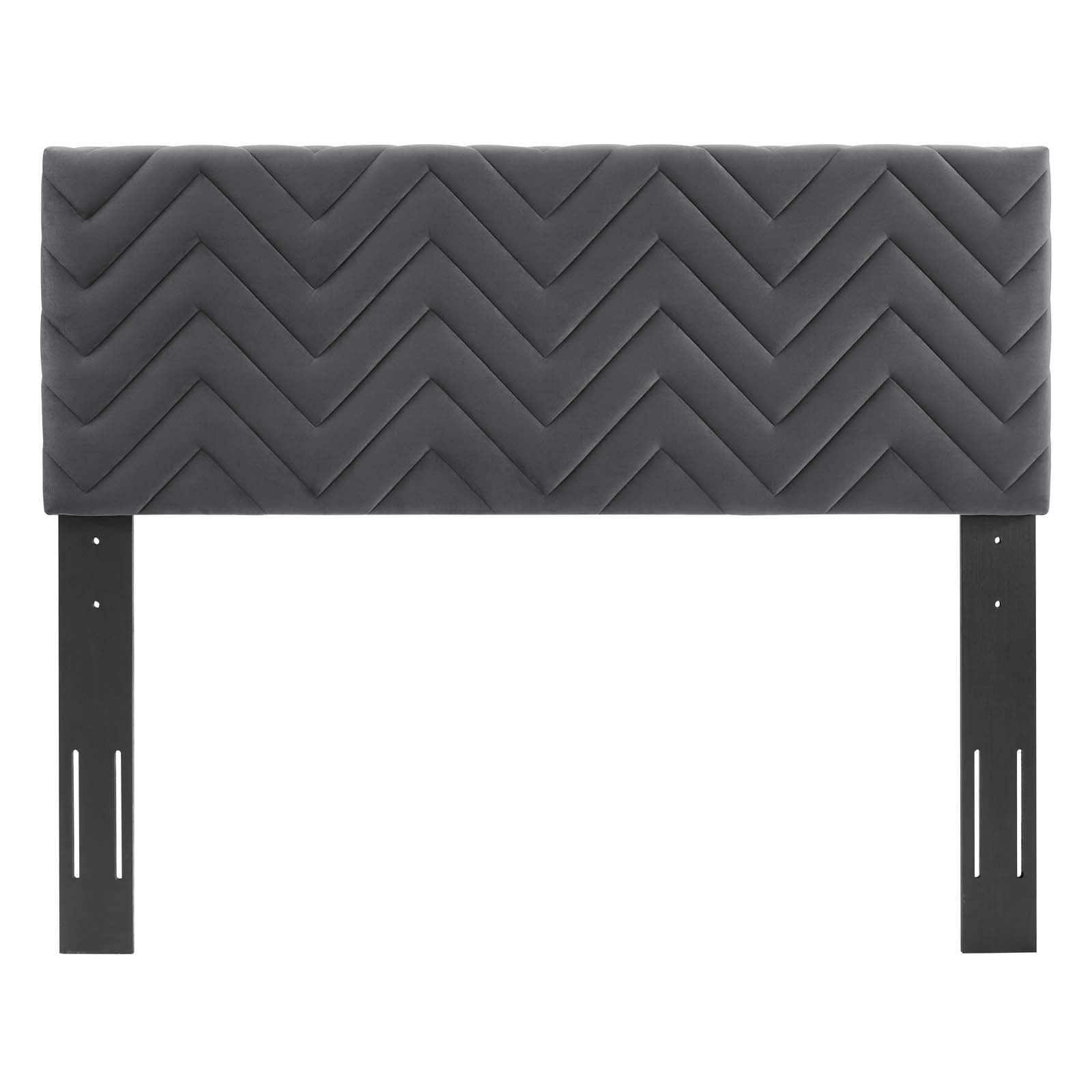 Mercy Chevron Tufted Performance Velvet Headboard - East Shore Modern Home Furnishings