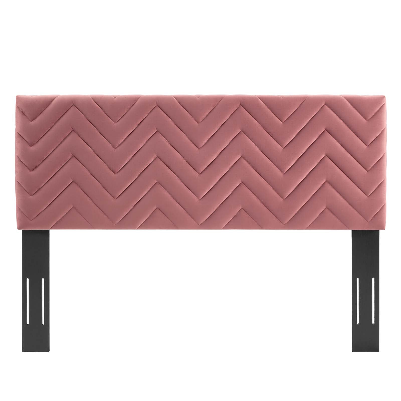 Mercy Chevron Tufted Performance Velvet Headboard - East Shore Modern Home Furnishings