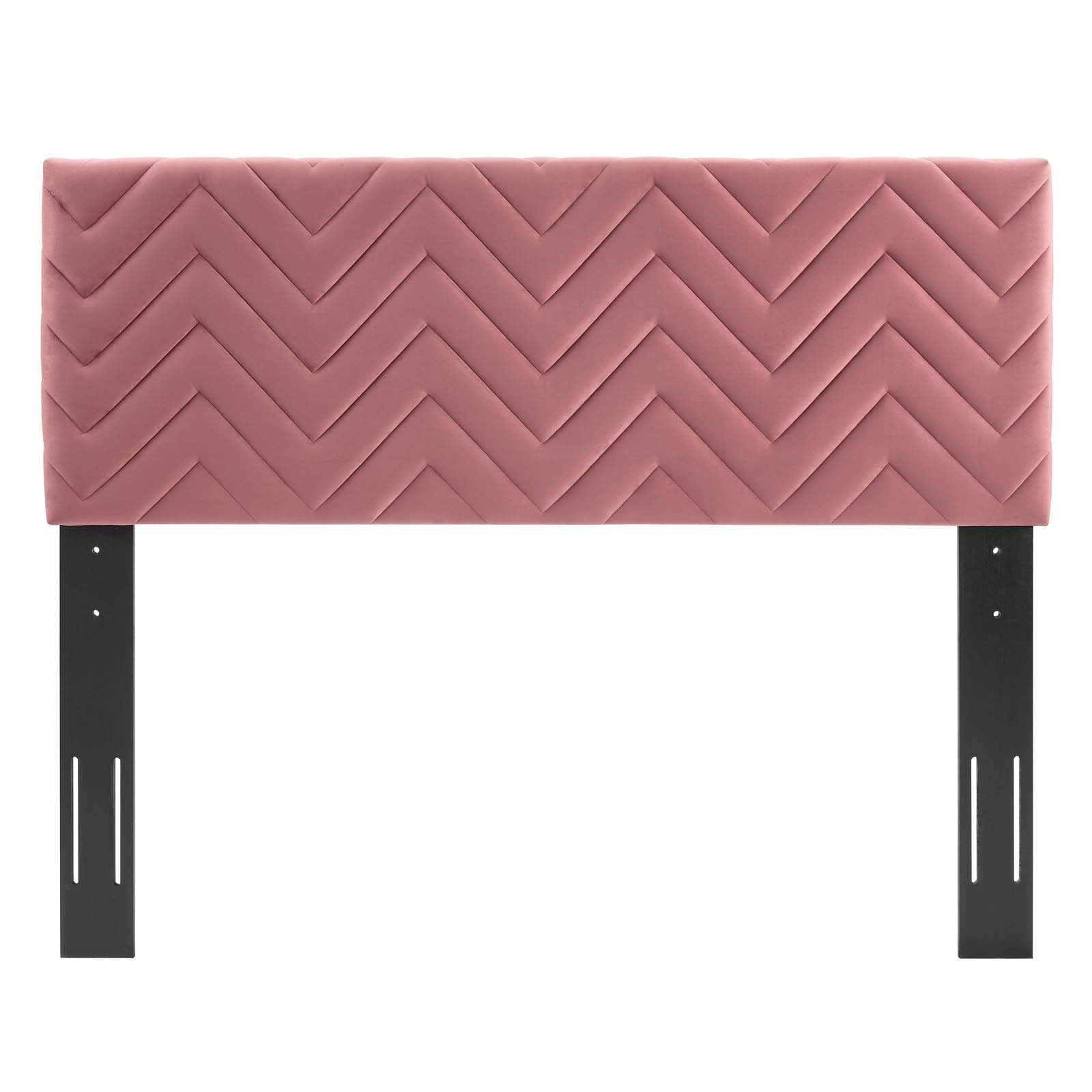 Mercy Chevron Tufted Performance Velvet Headboard - East Shore Modern Home Furnishings